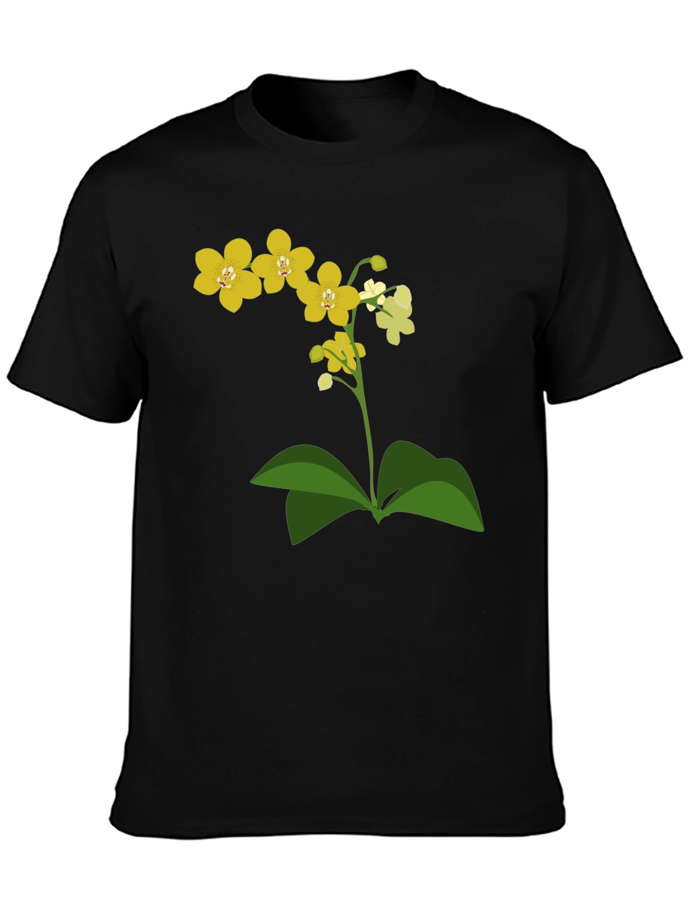 Orchid Graphic Tee - Stylish Floral Print