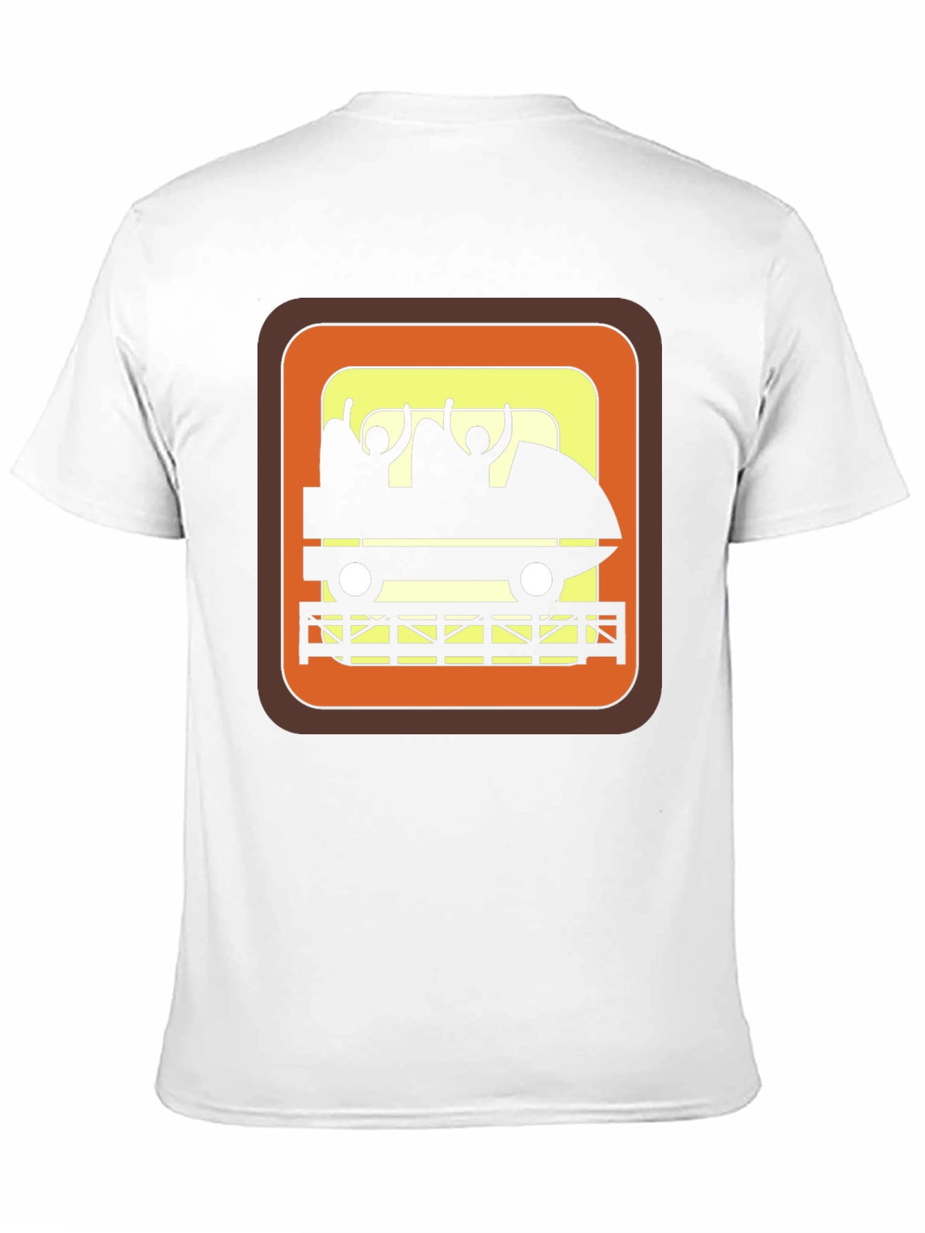 Retro Roller Coaster Ride Graphic Tee - Black