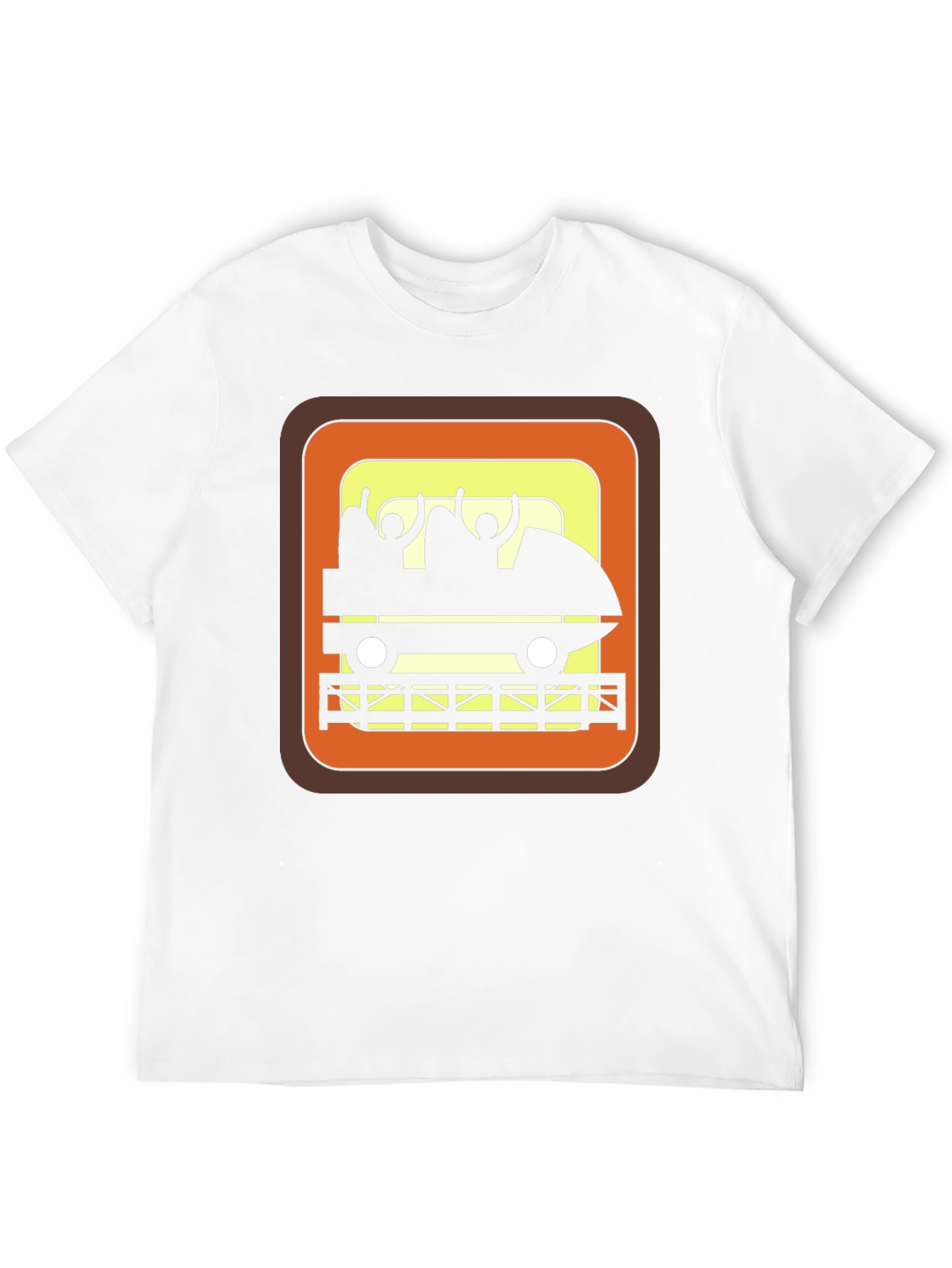 Retro Roller Coaster Ride Graphic Tee - Black