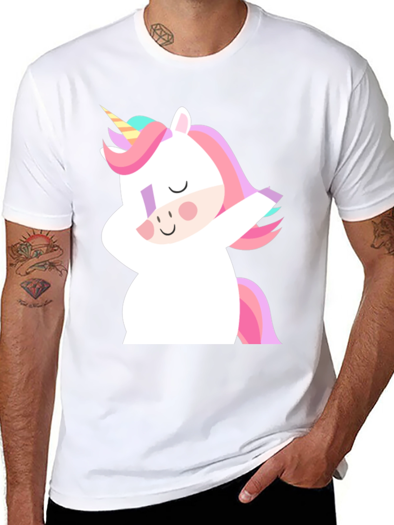Unicorn Dab Black T-Shirt