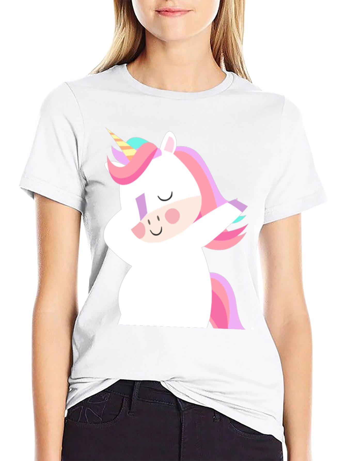 Unicorn Dab Black T-Shirt