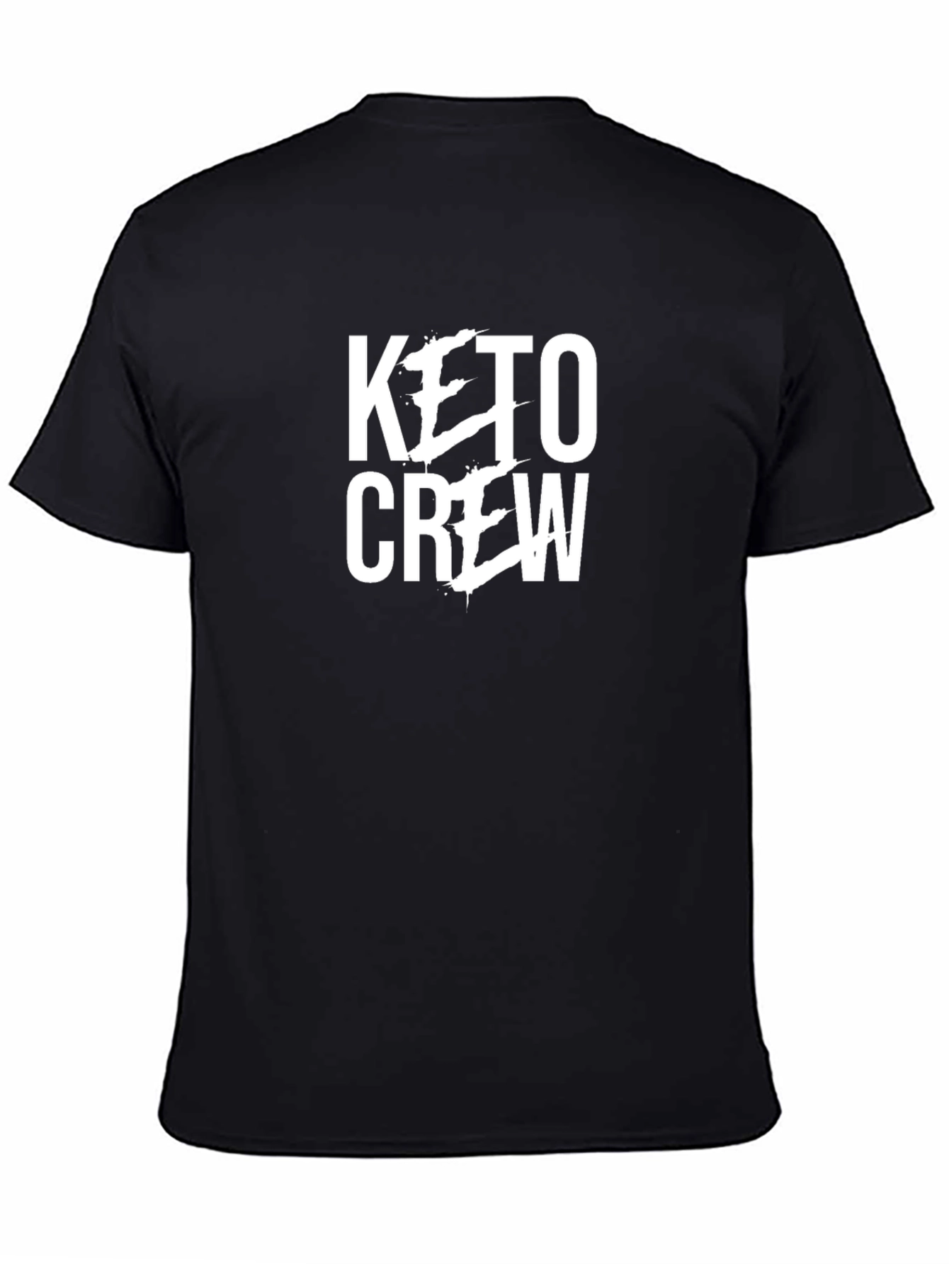 Keto Crew Graphic Tee - Black Cotton T-Shirt