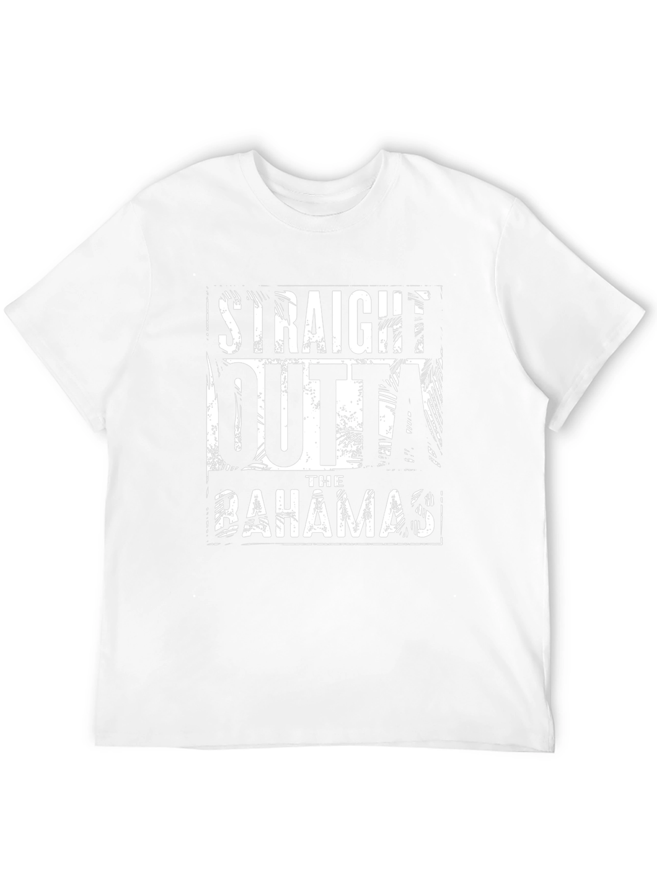 Straight Outta The Bahamas Black Graphic Tee