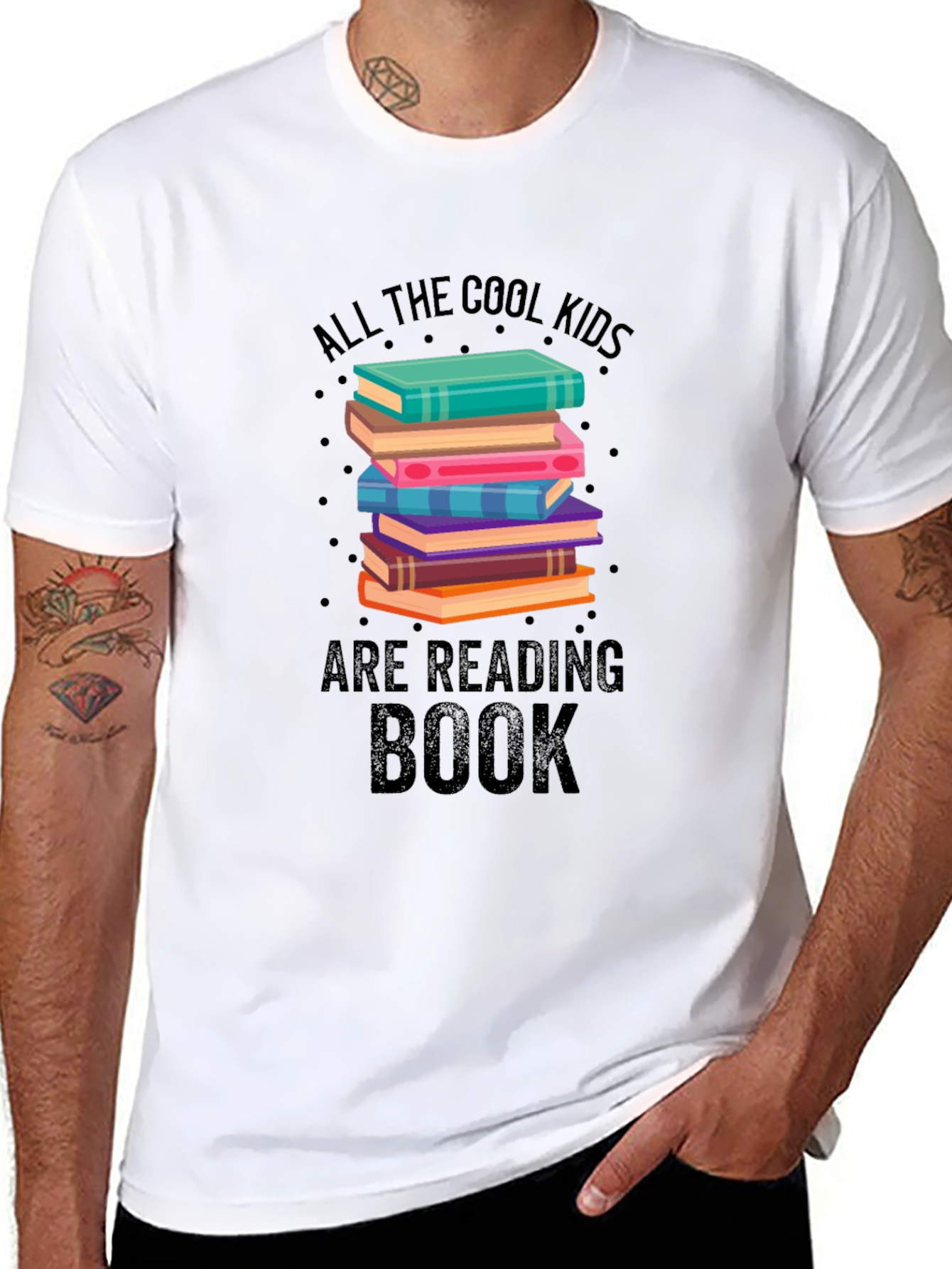 Cool Kids Reading Book T-Shirt