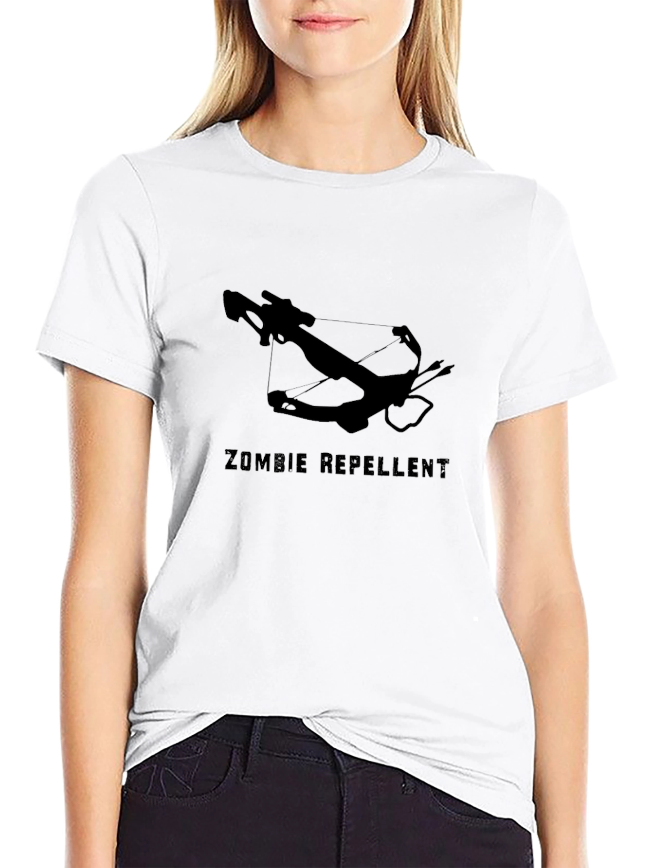 Zombie Repellent Crossbow Graphic Tee