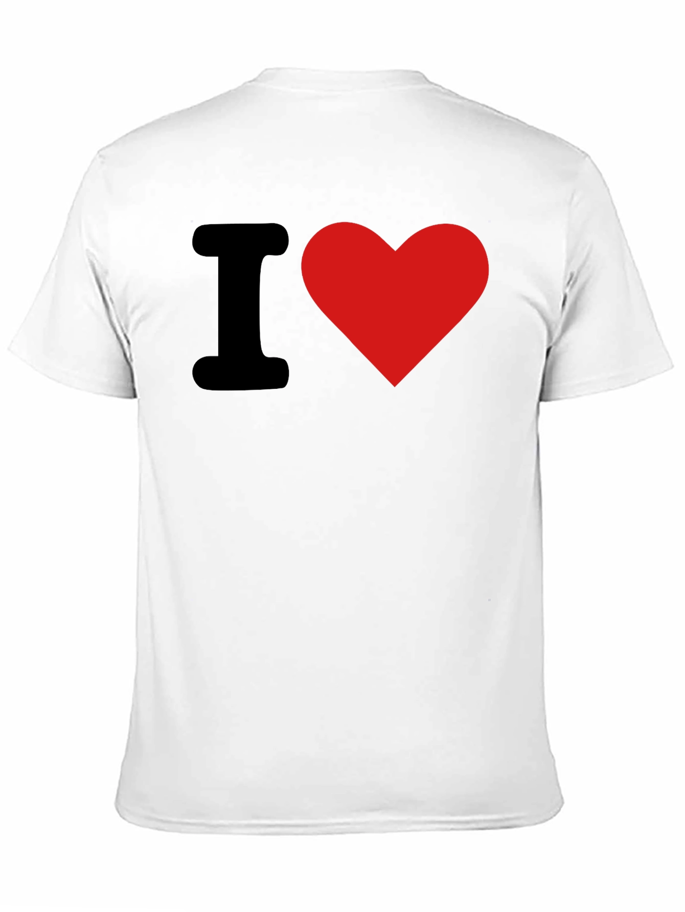 I Love Heart Graphic Tee - Casual Cotton Blend