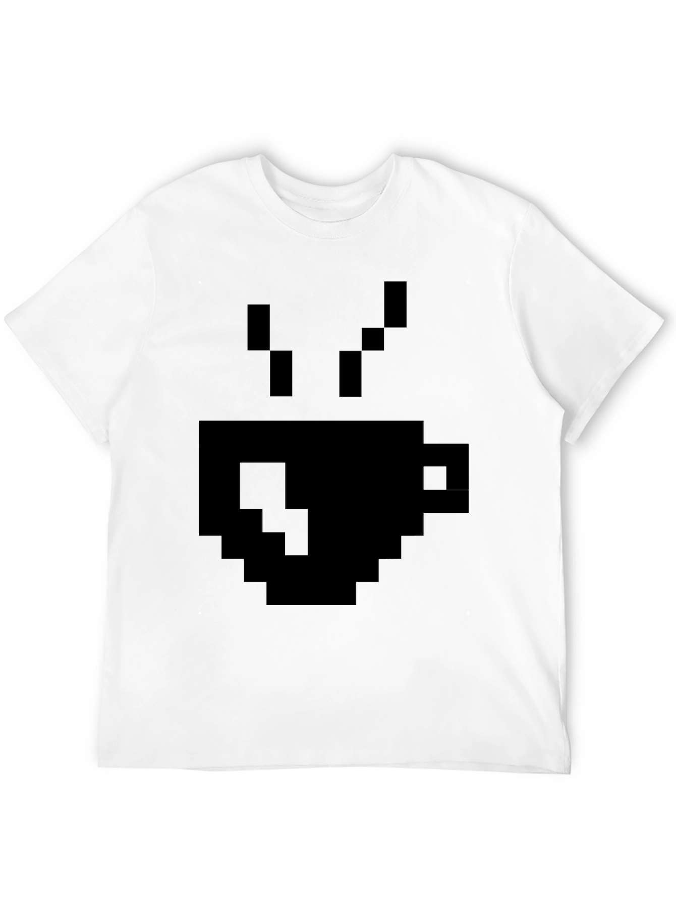 Pixel Coffee Cup T-Shirt - Retro Gaming Style