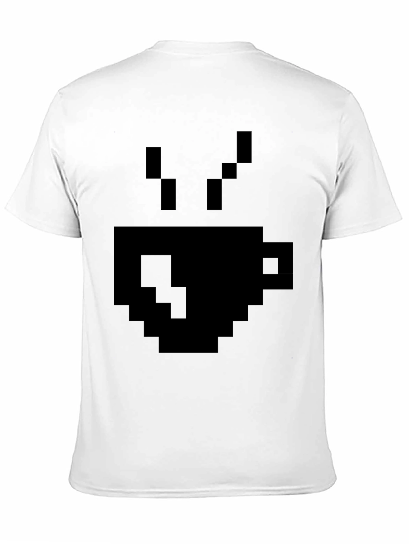 Pixel Coffee Cup T-Shirt - Retro Gaming Style