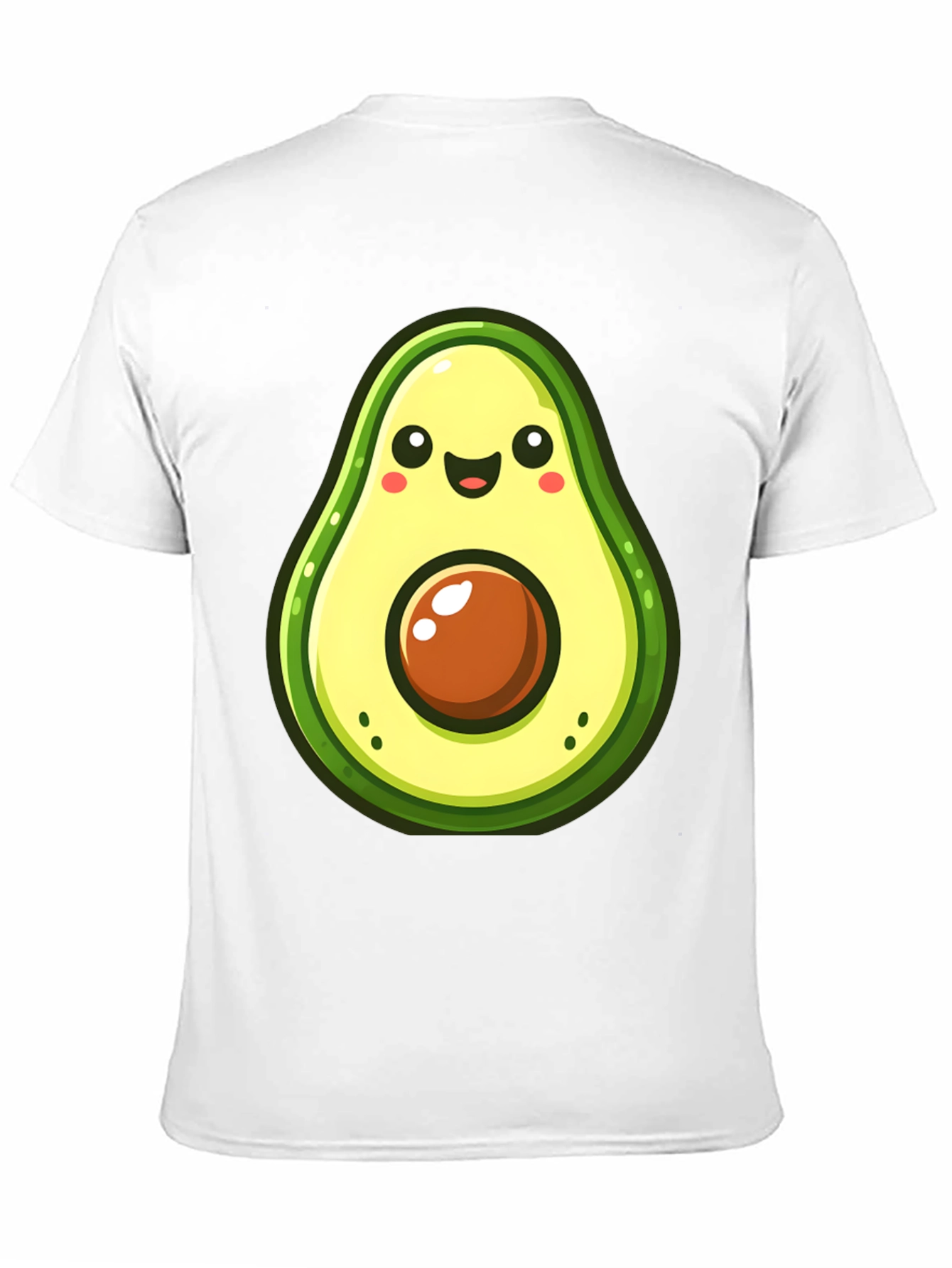 Cute Avocado Graphic Black T-Shirt