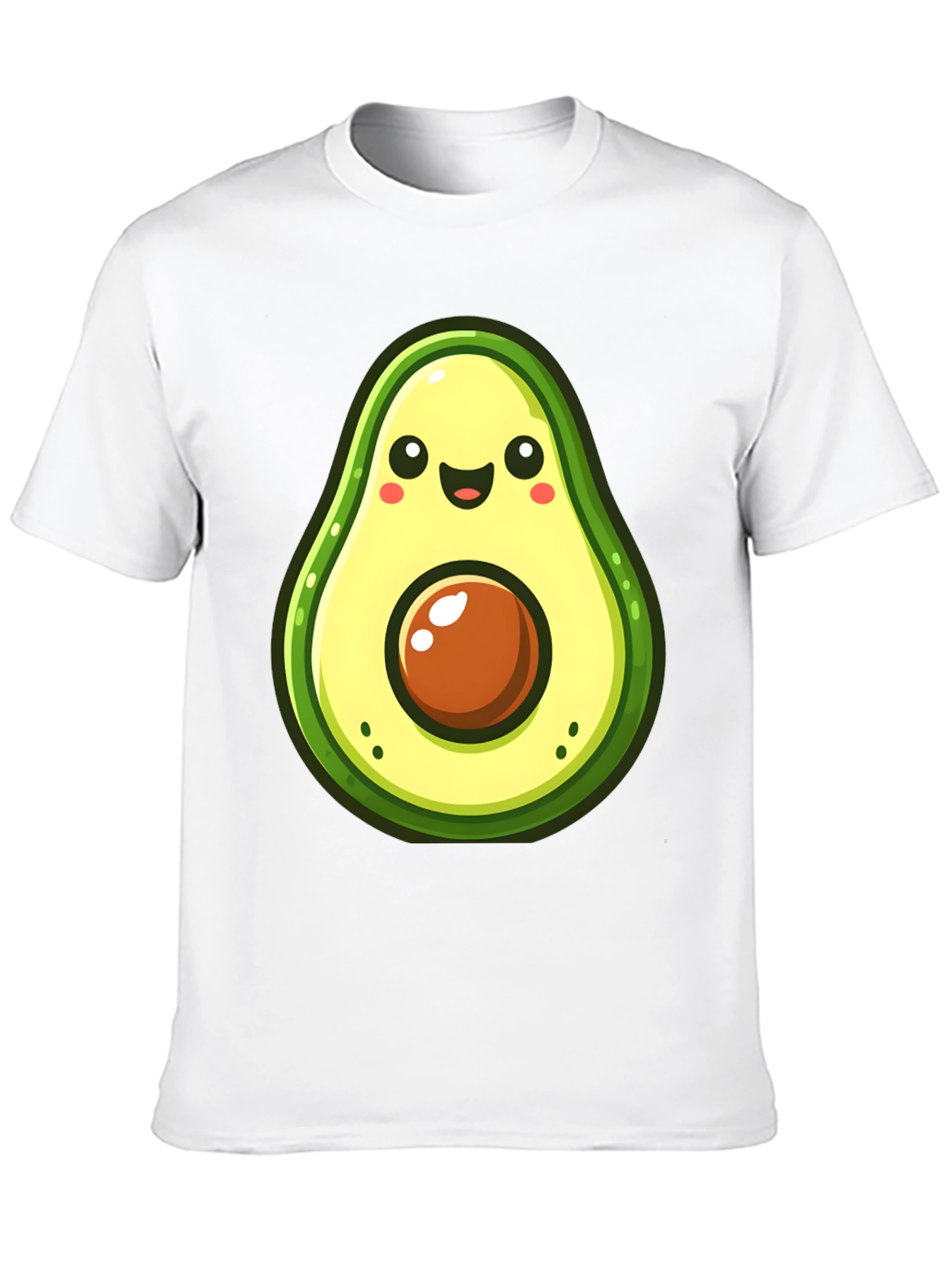 Cute Avocado Graphic Black T-Shirt
