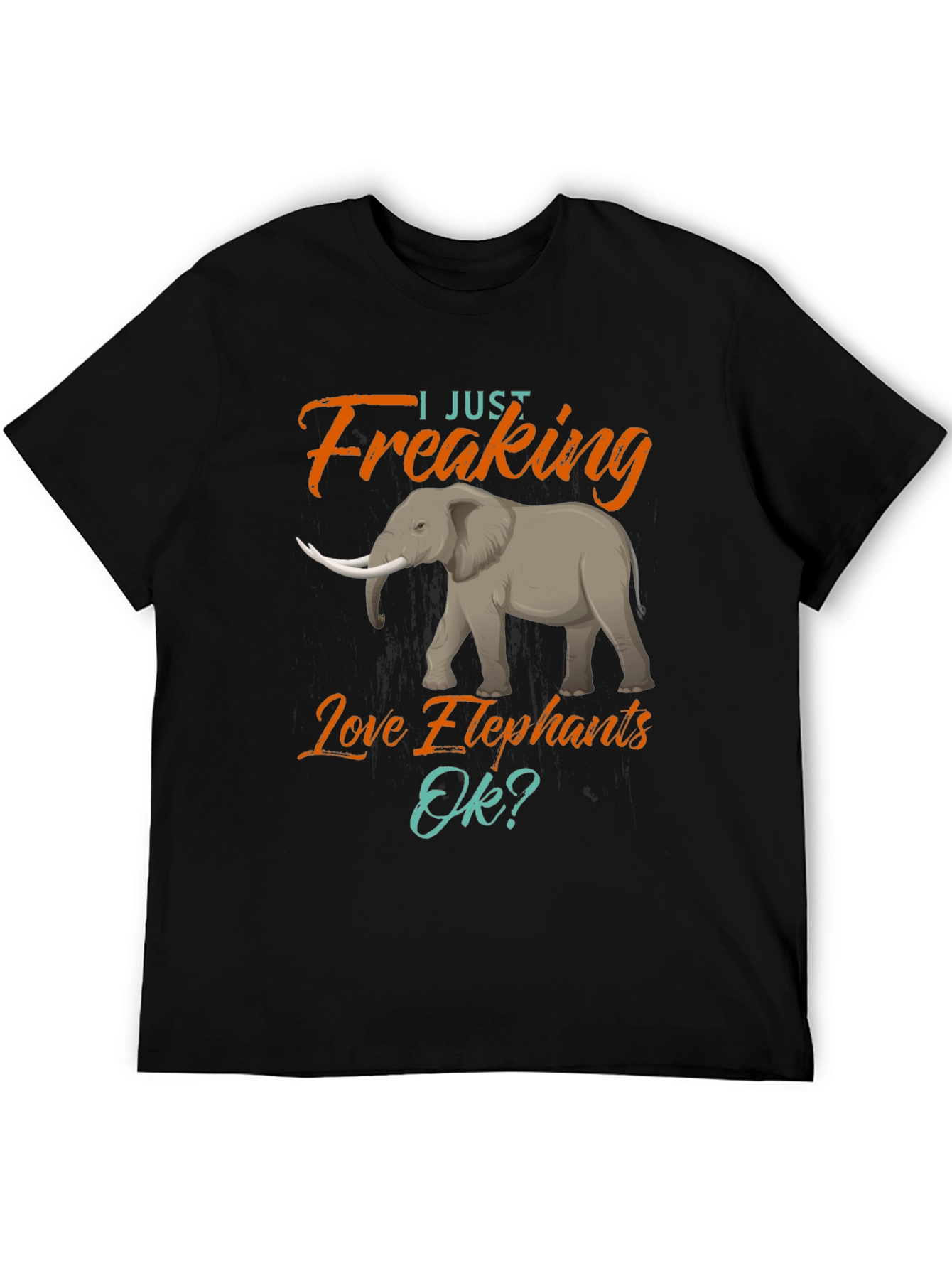 Elephant Lovers T-Shirt - Freaking Love Elephants
