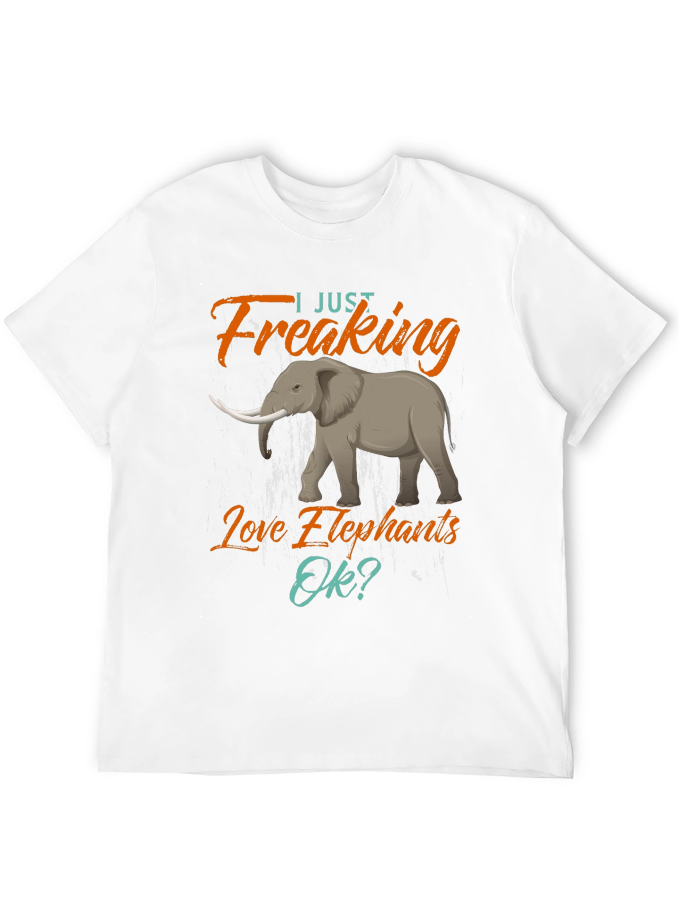 Elephant Lovers T-Shirt - Freaking Love Elephants