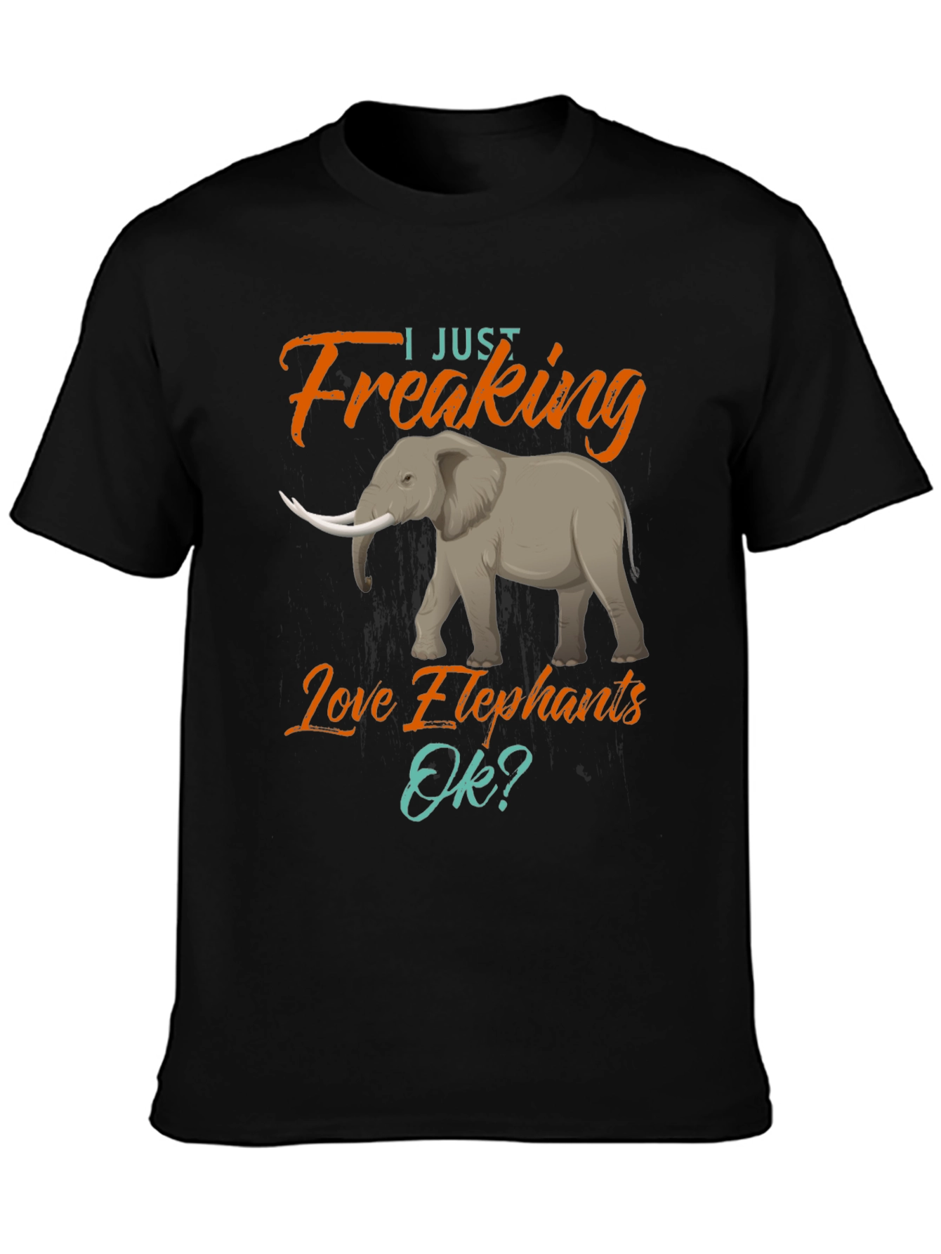 Elephant Lovers T-Shirt - Freaking Love Elephants