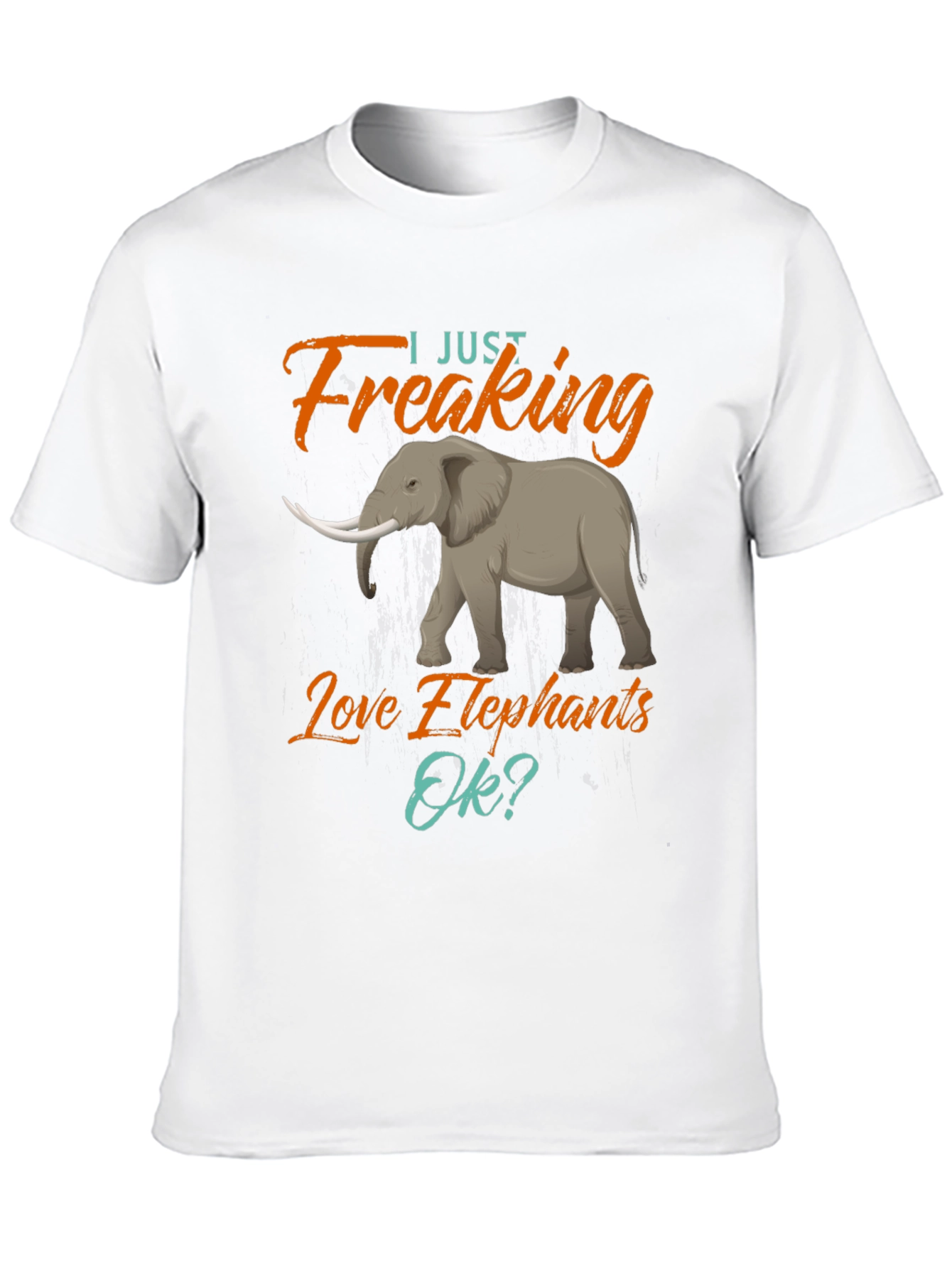 Elephant Lovers T-Shirt - Freaking Love Elephants