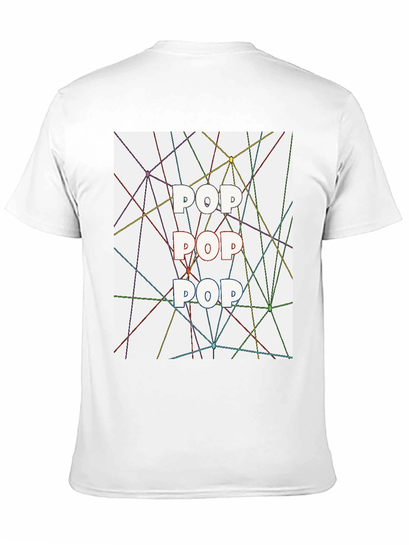 Pop Art T-Shirt - Geometric Line Design