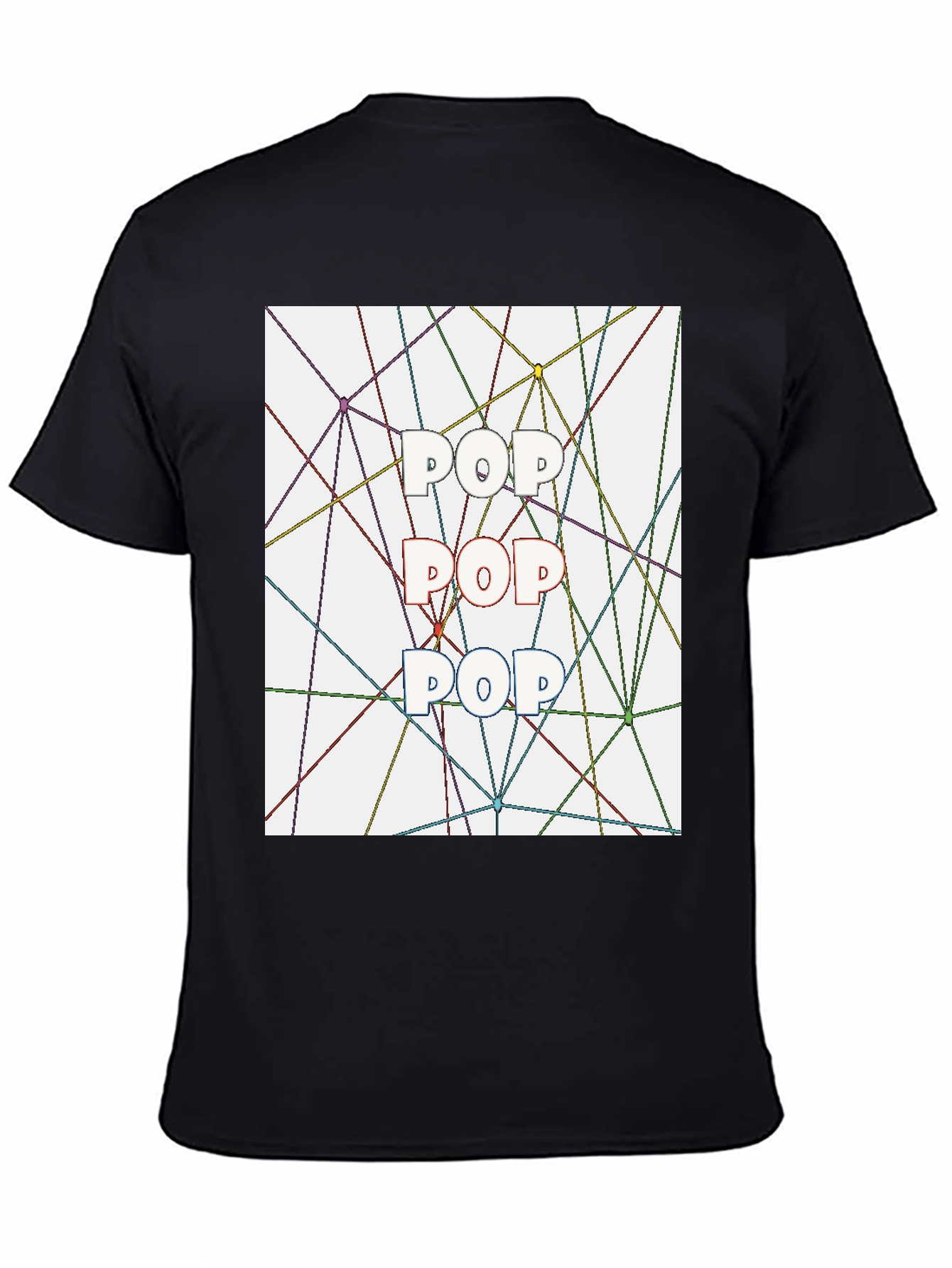 Pop Art T-Shirt - Geometric Line Design