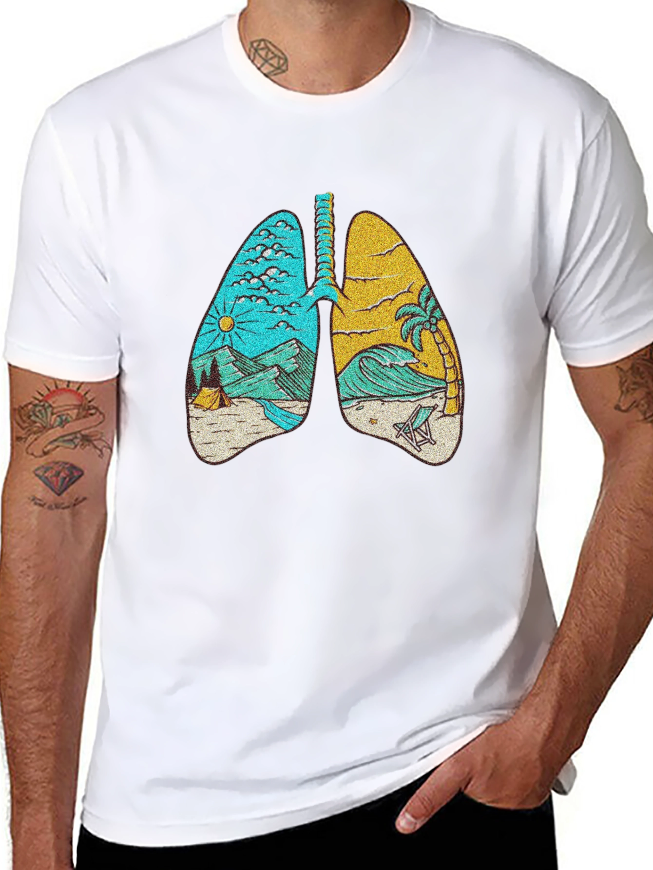 Breathe Easy T-Shirt: Nature Lungs