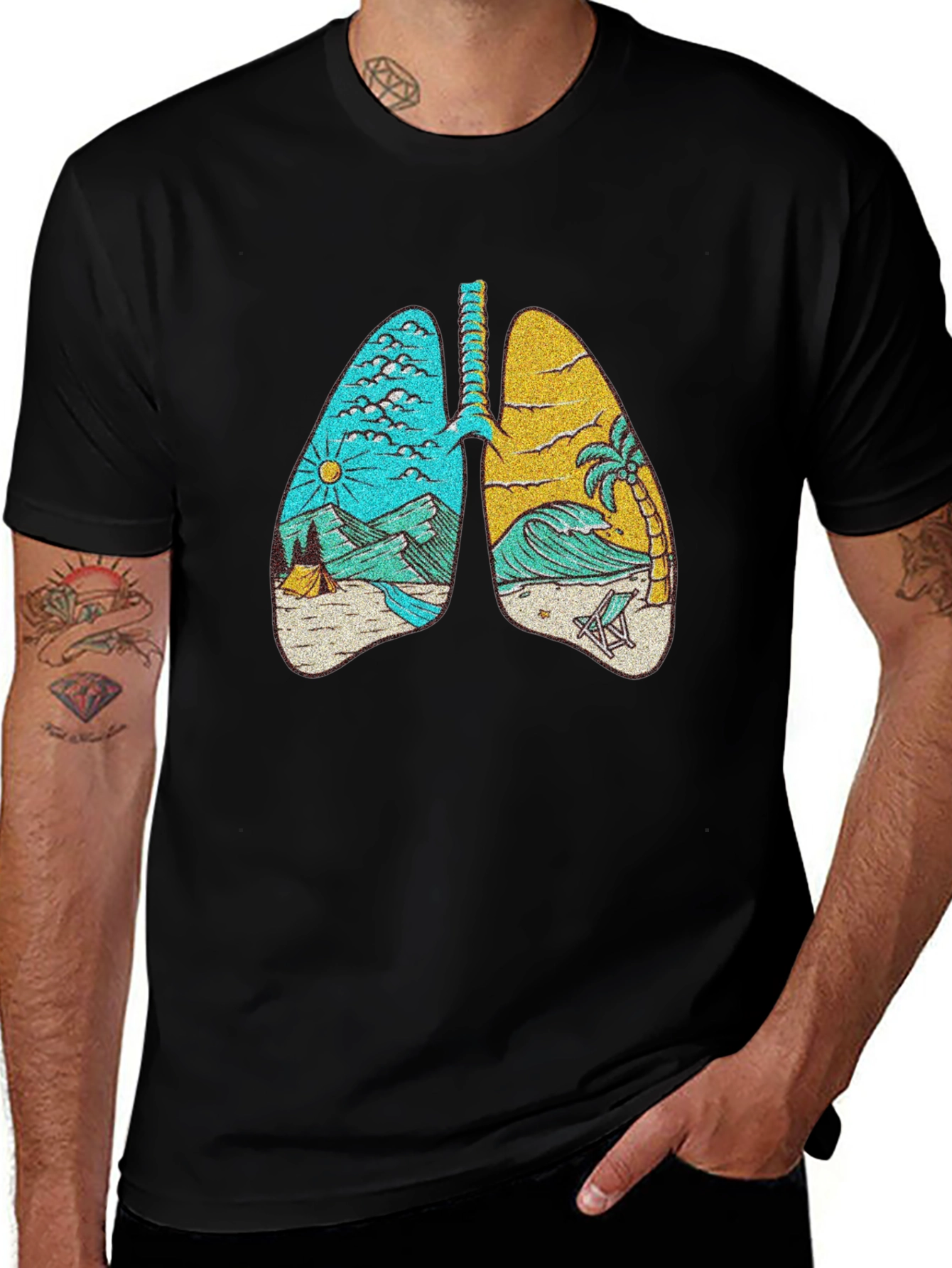 Breathe Easy T-Shirt: Nature Lungs