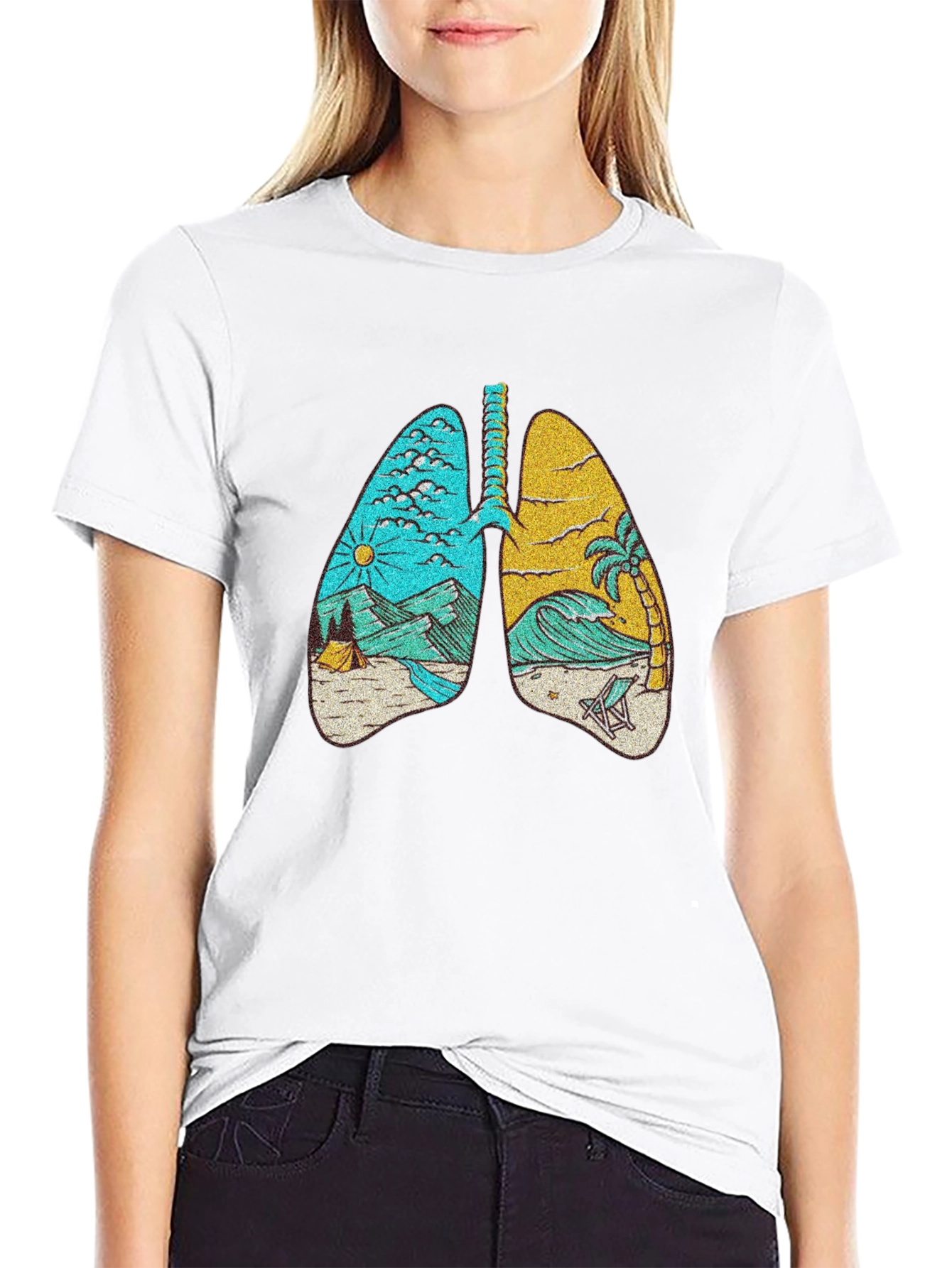 Breathe Easy T-Shirt: Nature Lungs