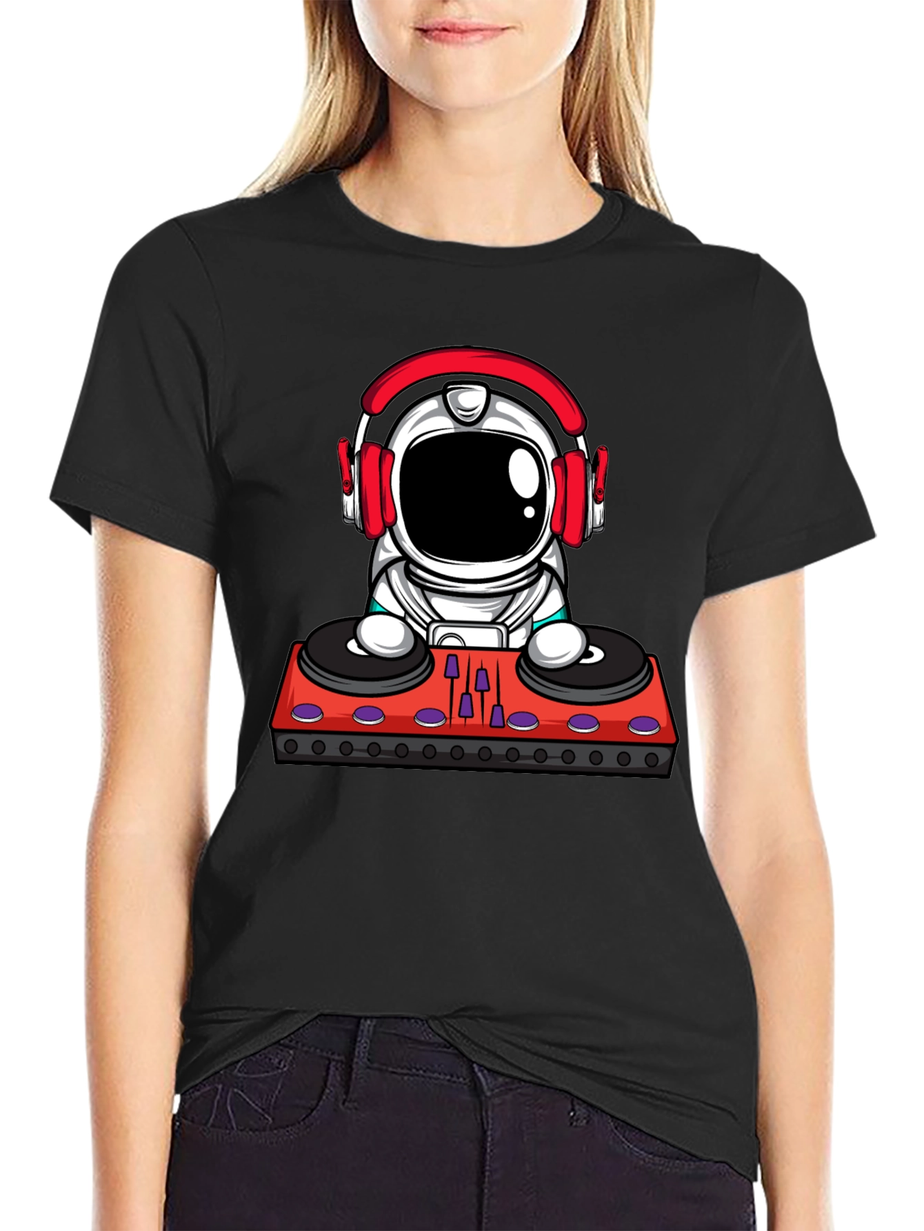 Astronaut DJ Graphic Tee - Space Beats