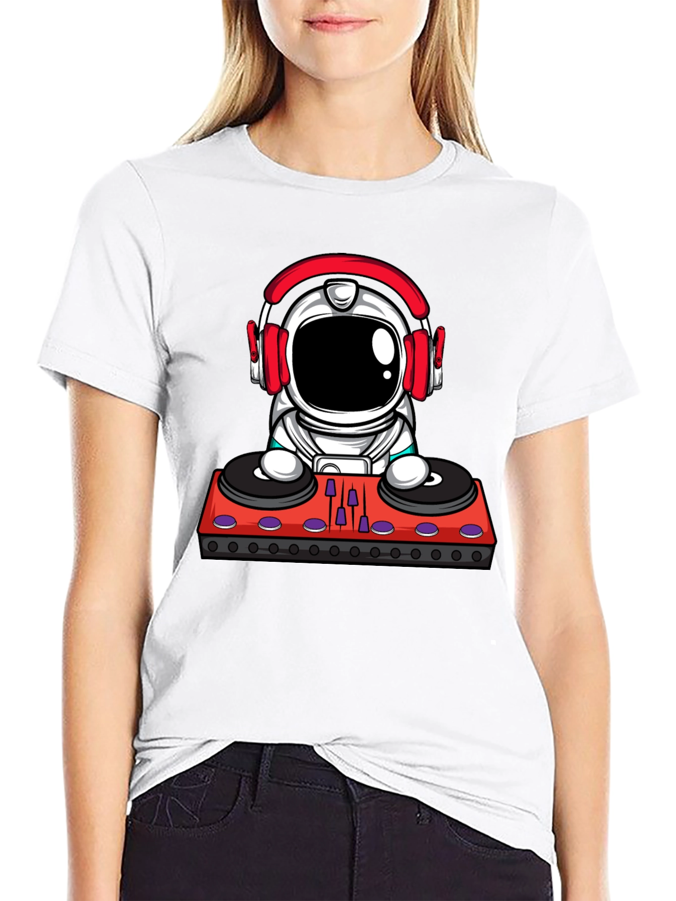 Astronaut DJ Graphic Tee - Space Beats