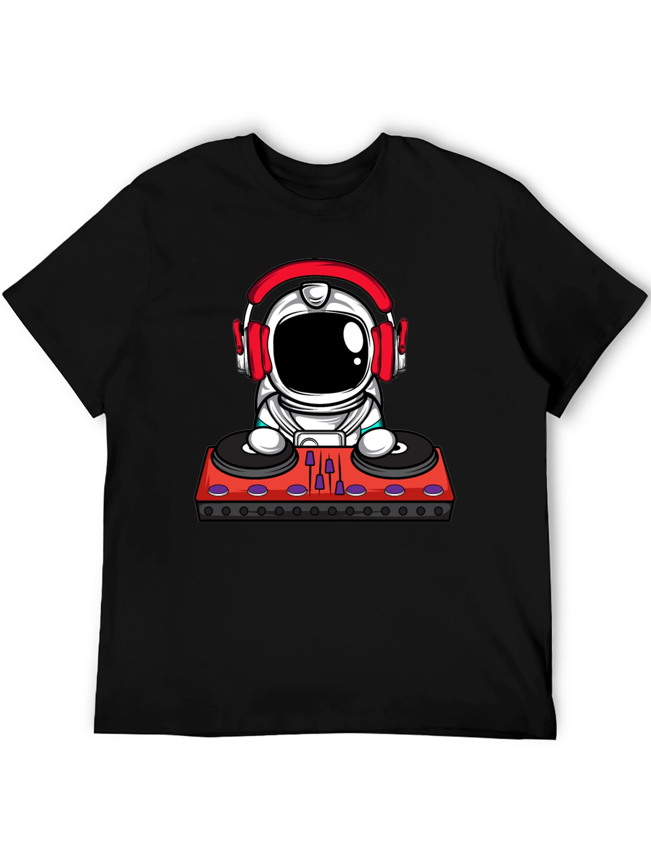 Astronaut DJ Graphic Tee - Space Beats