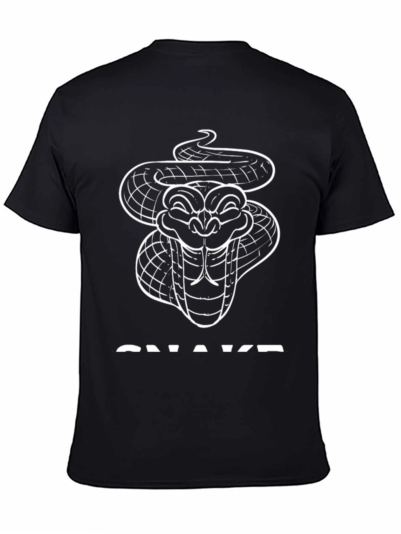 Snake Graphic T-Shirt - Black