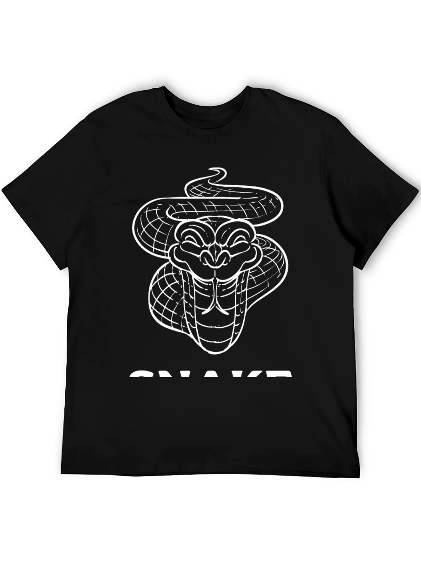 Snake Graphic T-Shirt - Black