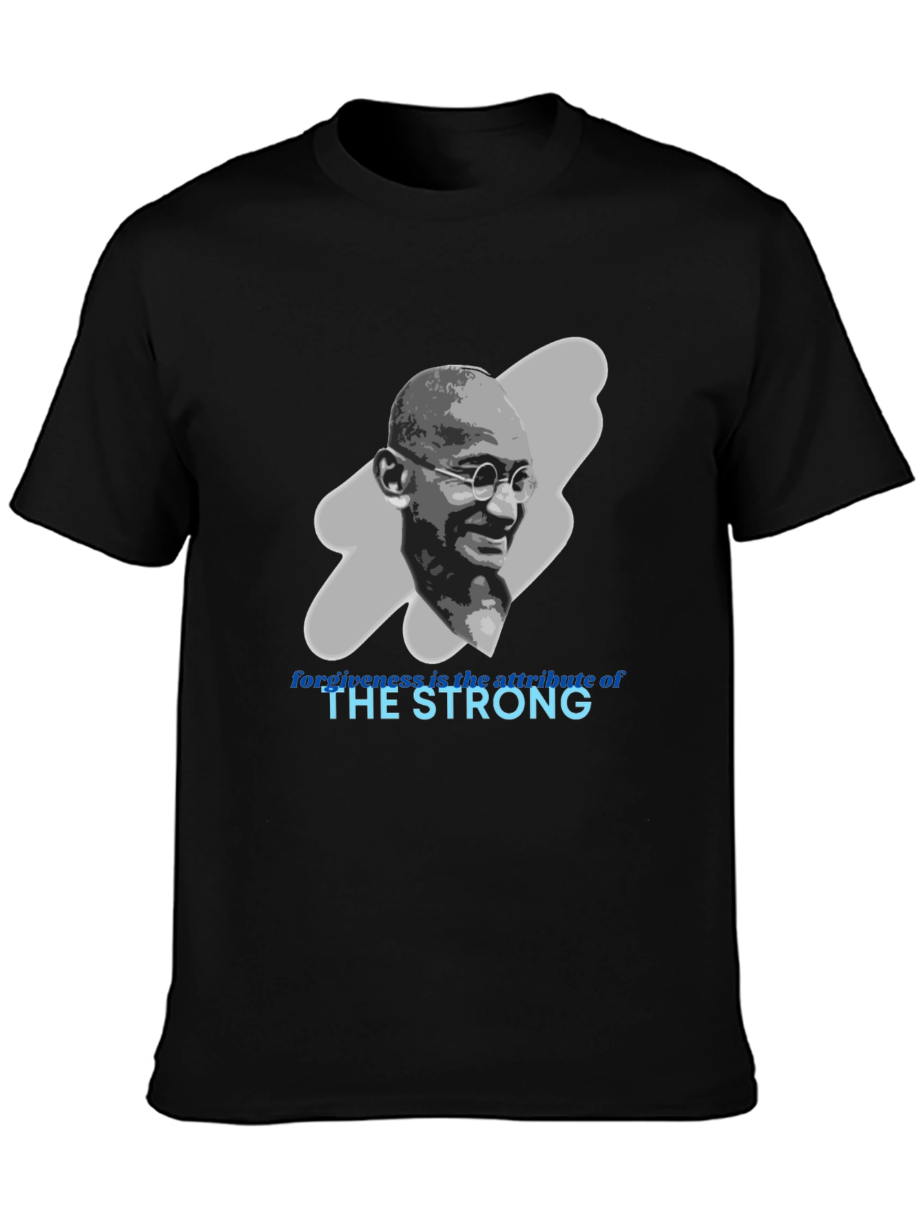 Gandhi Quote Graphic T-Shirt - Forgiveness is Strength