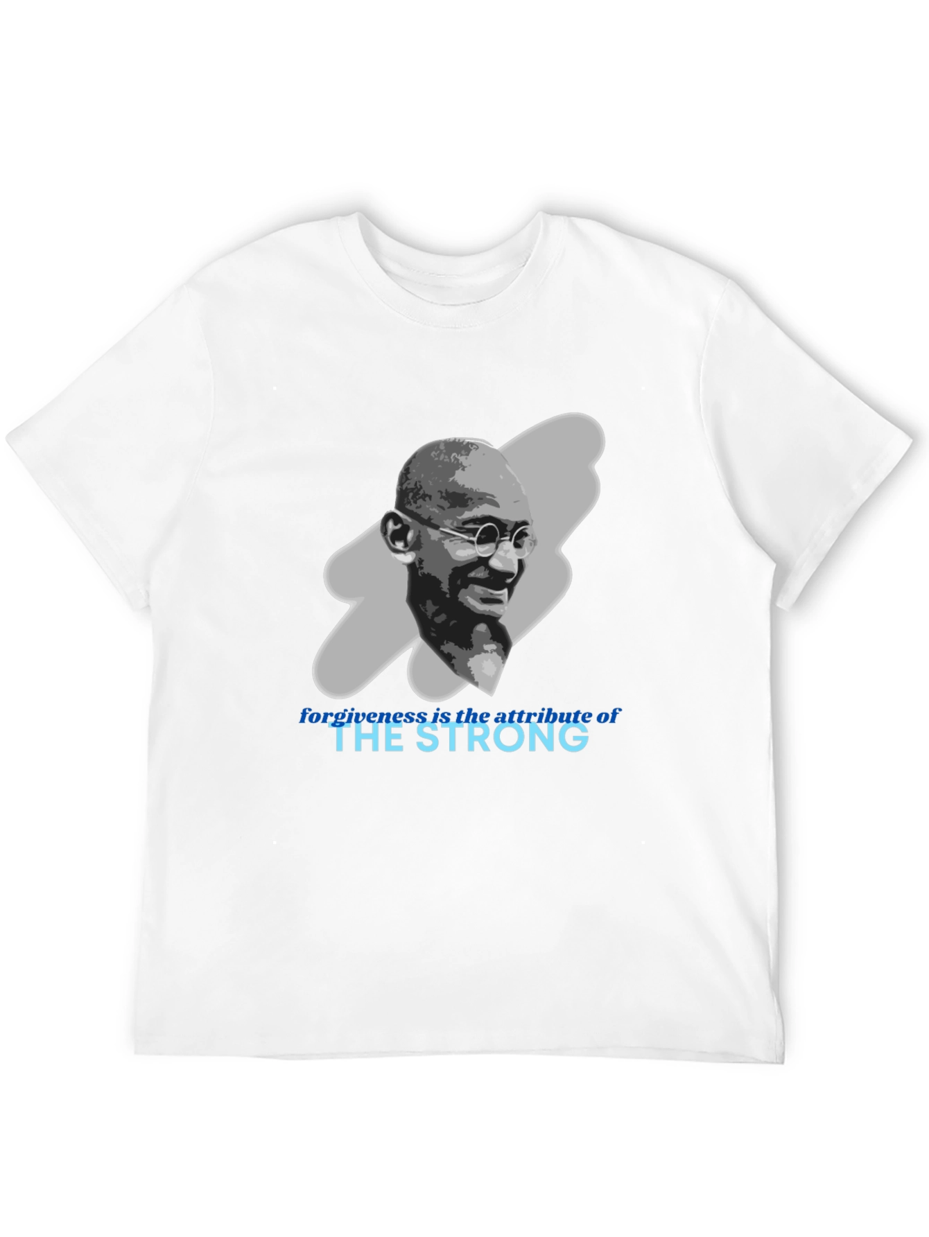 Gandhi Quote Graphic T-Shirt - Forgiveness is Strength