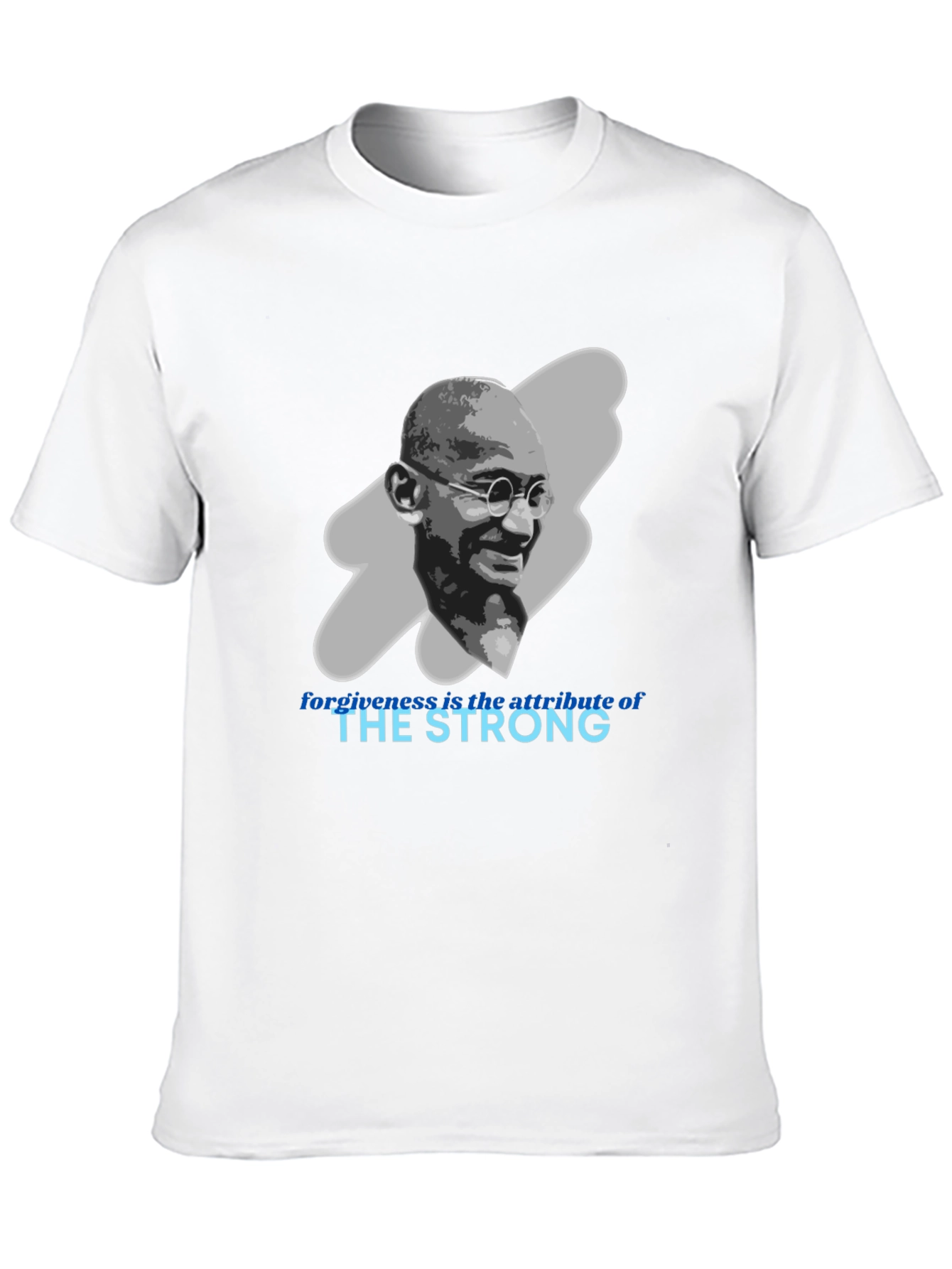 Gandhi Quote Graphic T-Shirt - Forgiveness is Strength