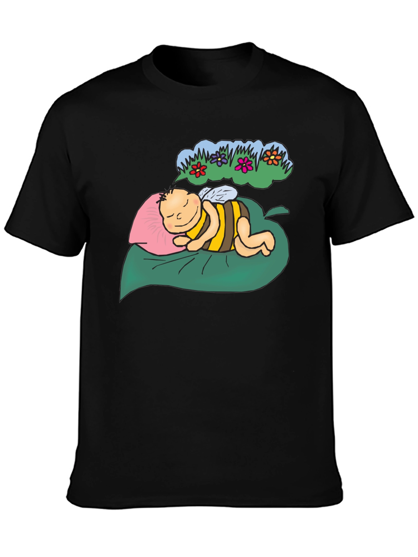 Dreaming Bee Graphic Tee - Black