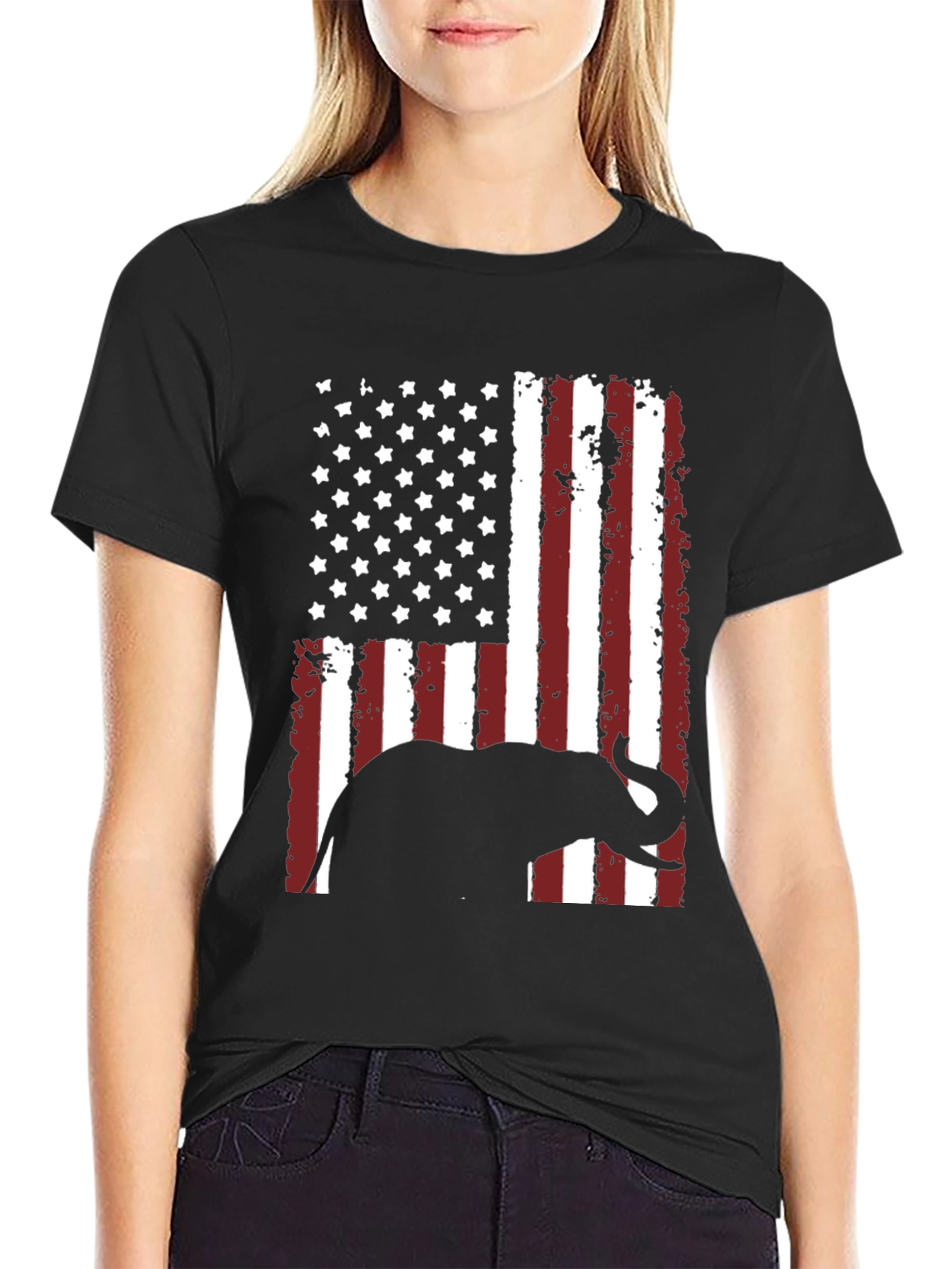 GOP Elephant Flag Graphic Tee