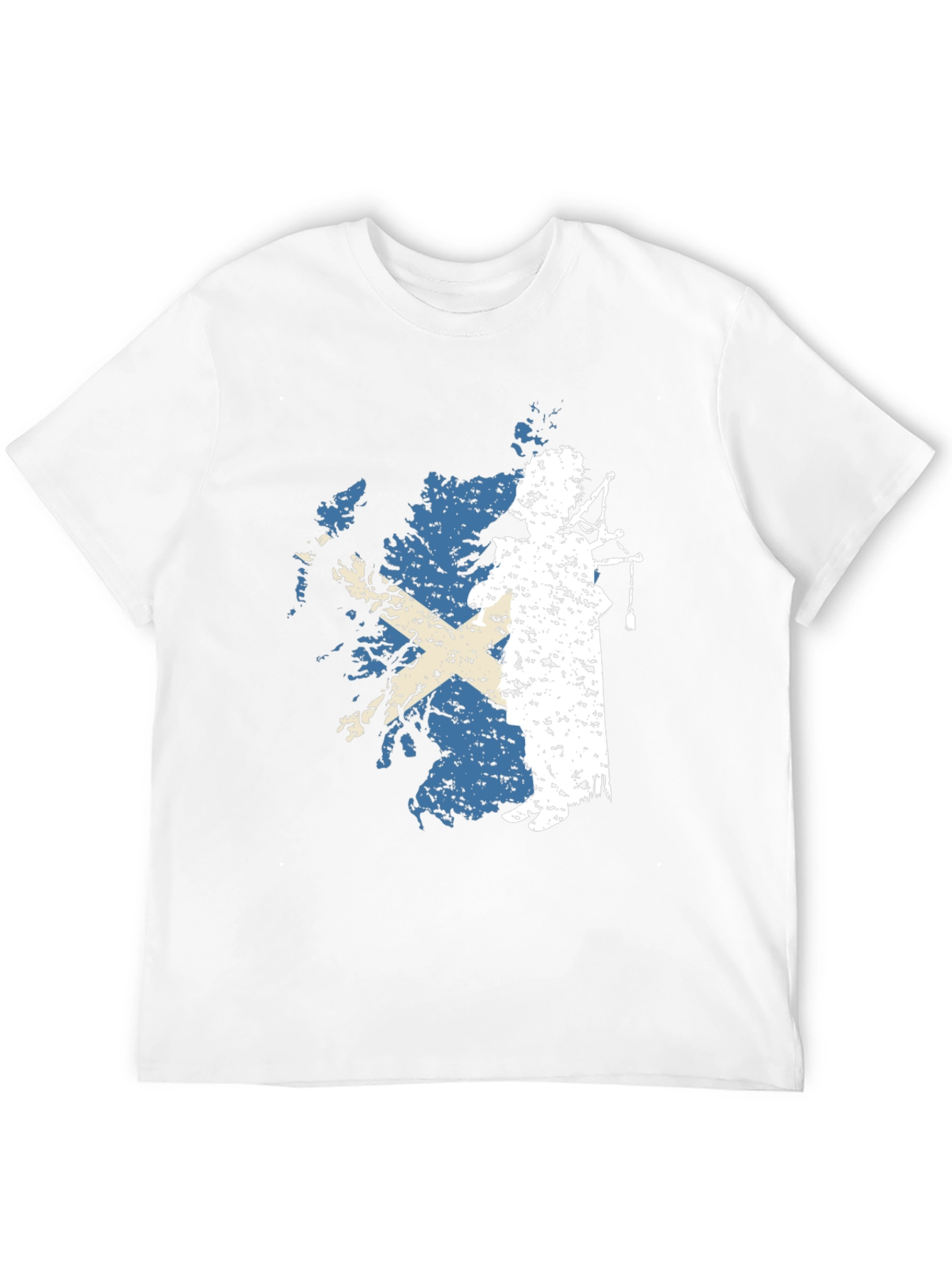 Scottish Pride T-Shirt: Bagpiper & Scotland Flag