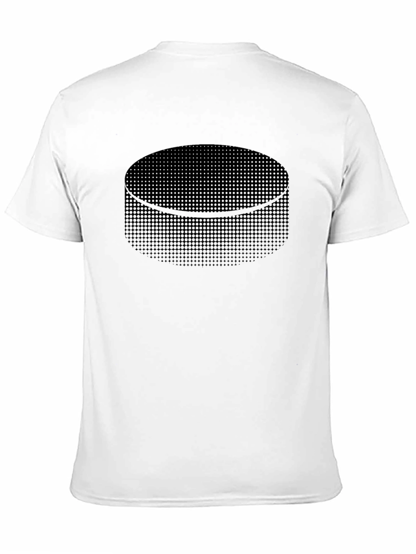 Hockey Puck T-Shirt - Unique Dot Pattern Design
