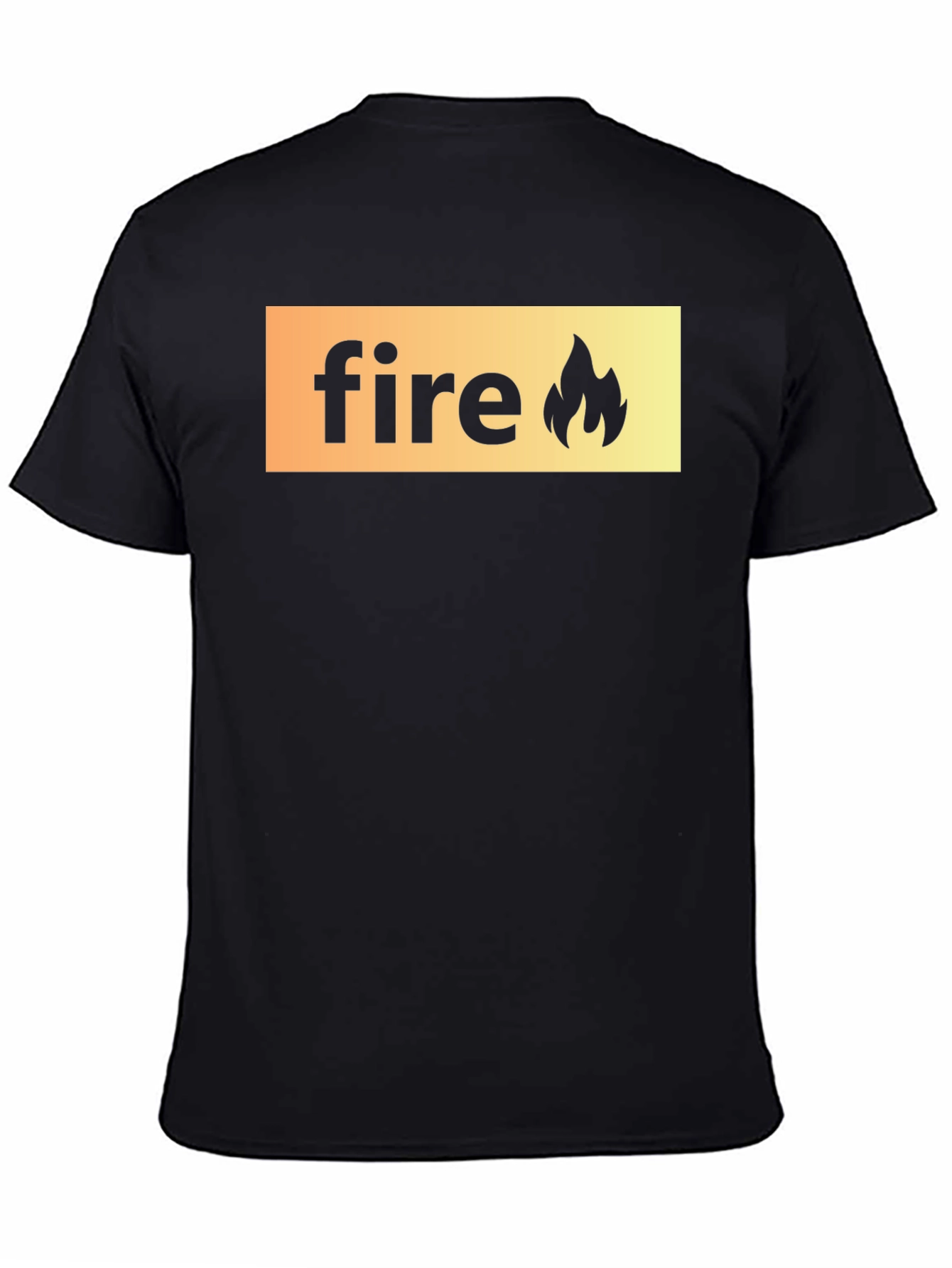 Fire Graphic Black T-Shirt