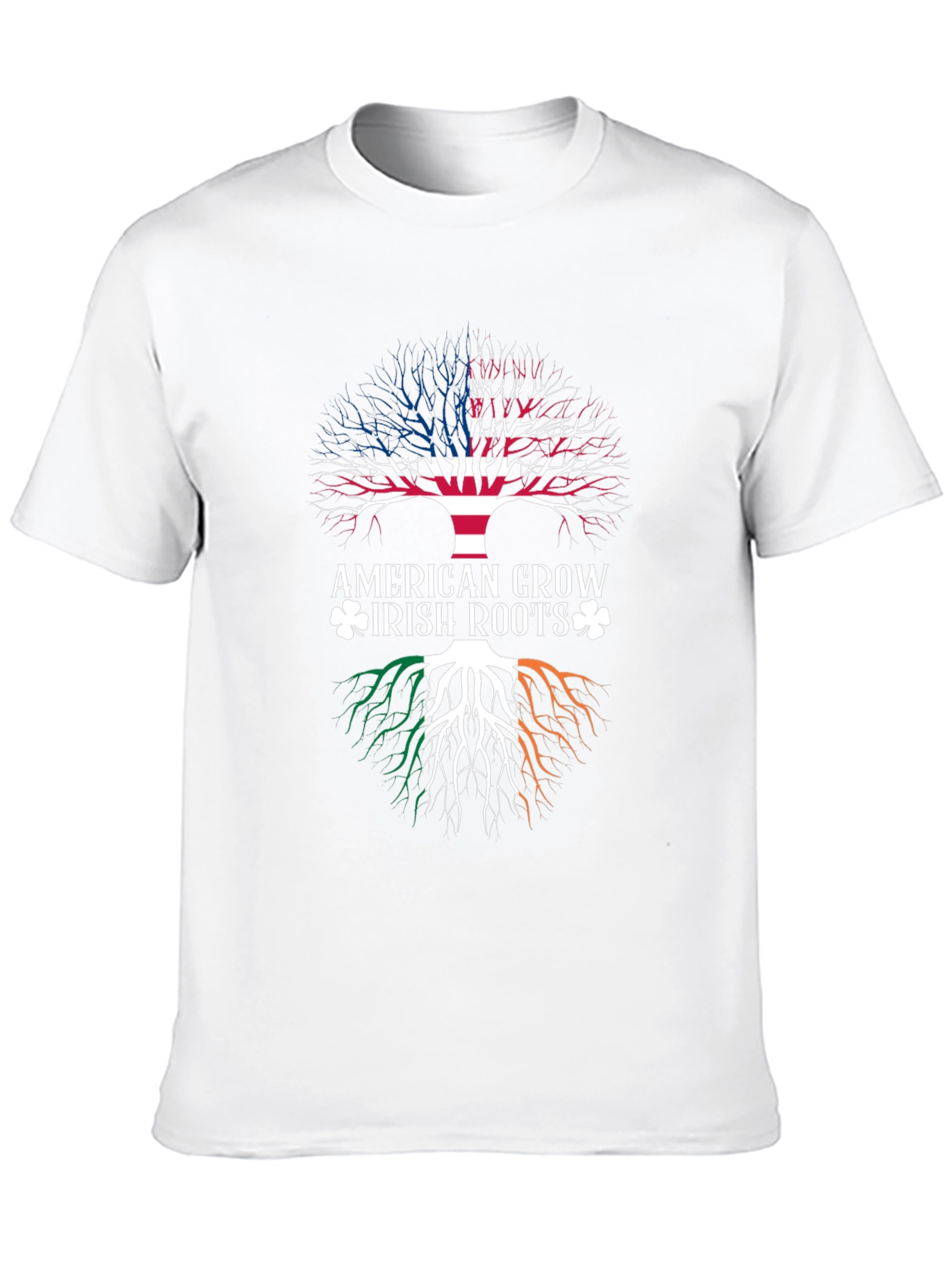 American Grown Irish Roots Graphic T-Shirt