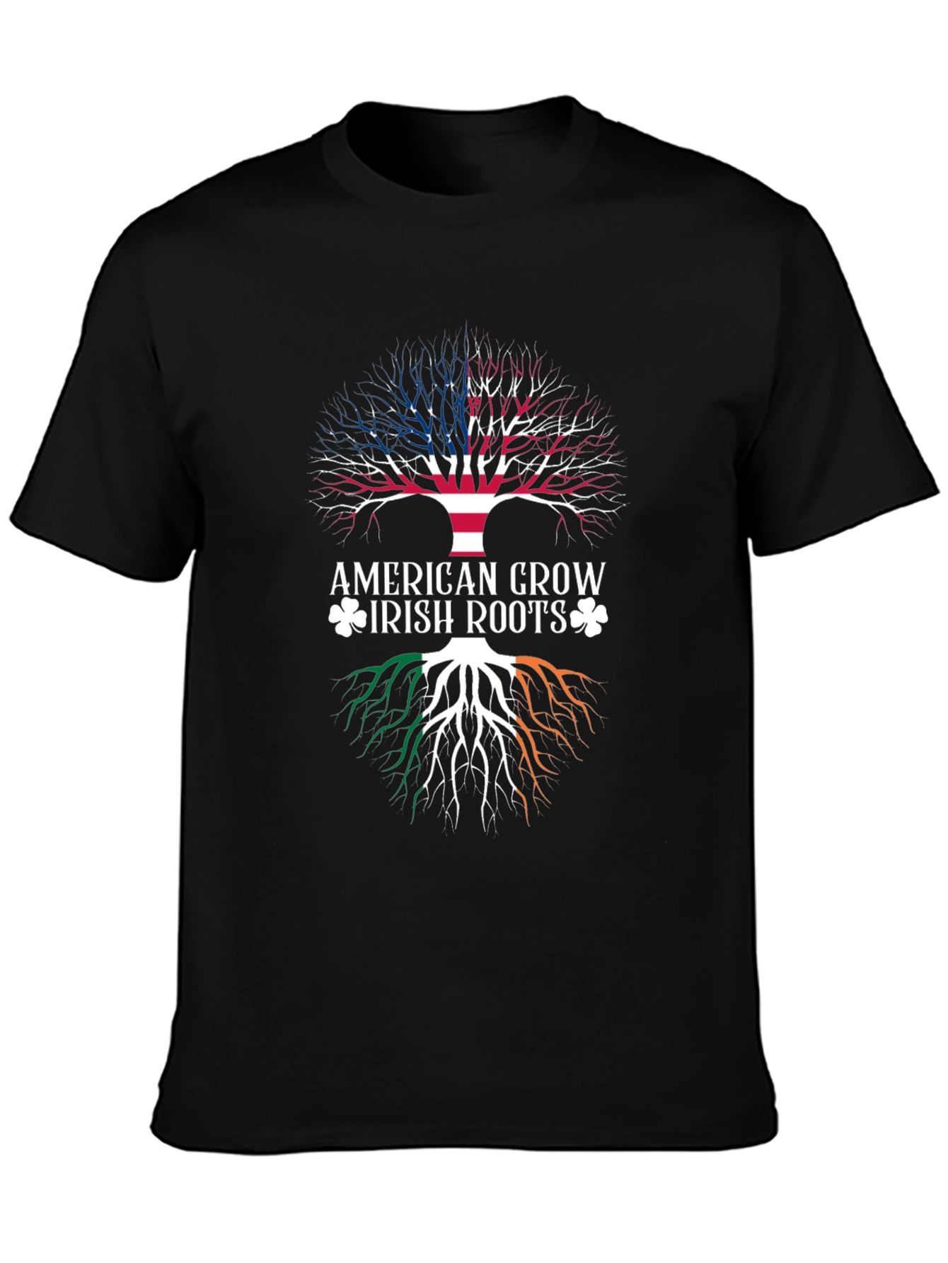American Grown Irish Roots Graphic T-Shirt