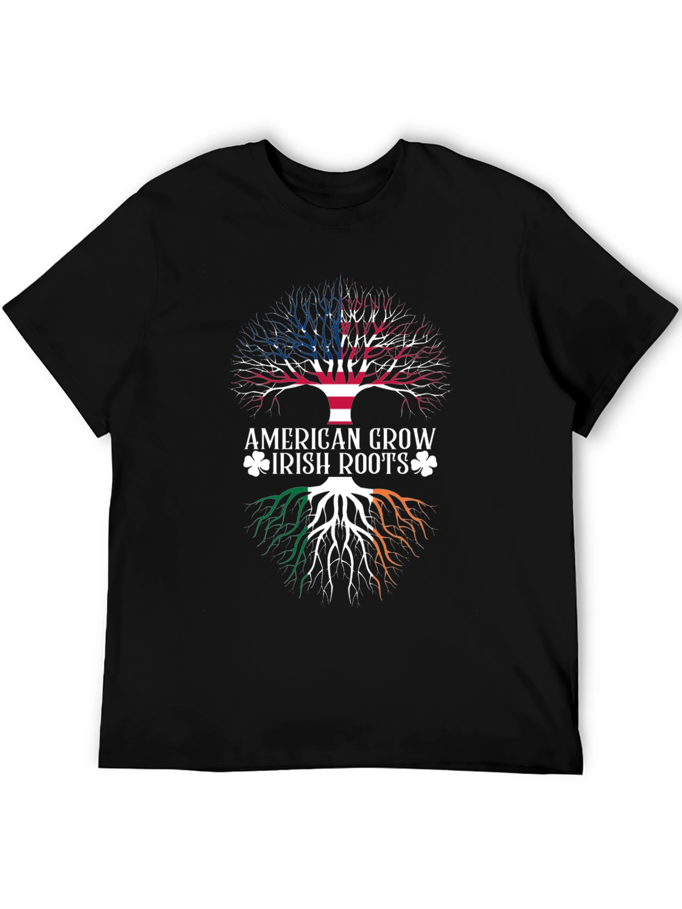 American Grown Irish Roots Graphic T-Shirt