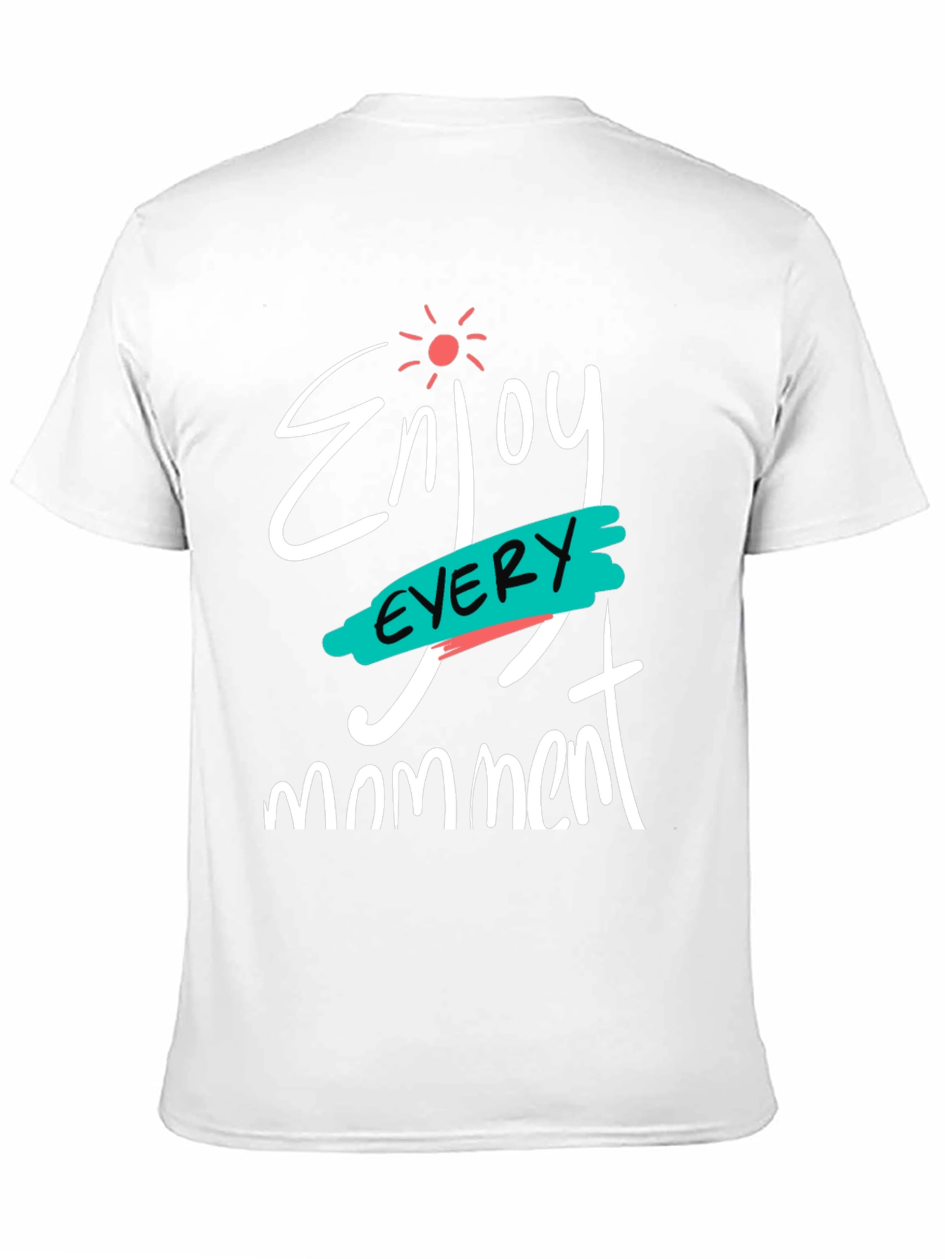 Enjoy Every Moment Black Graphic T-Shirt