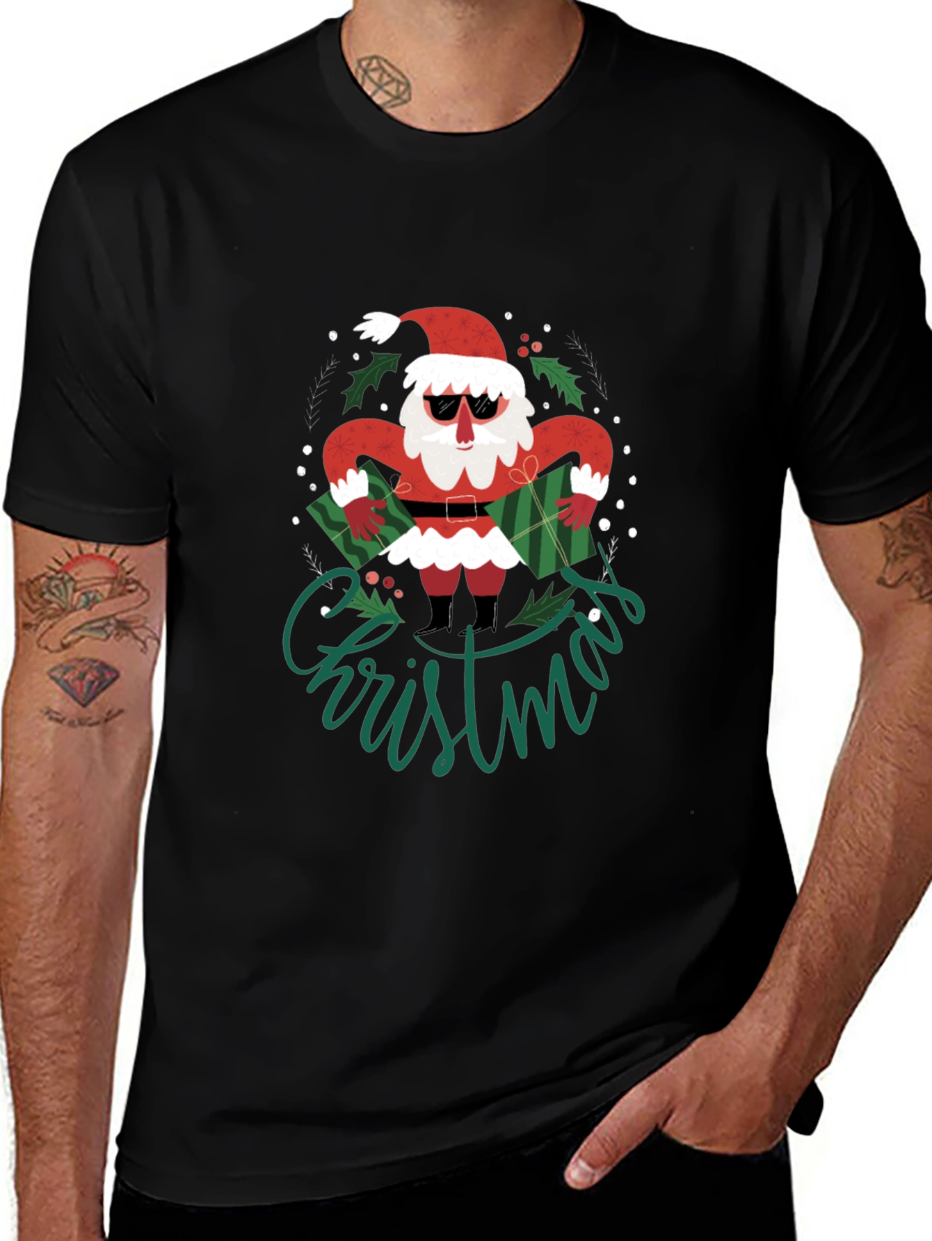 Cool Santa Christmas T-Shirt