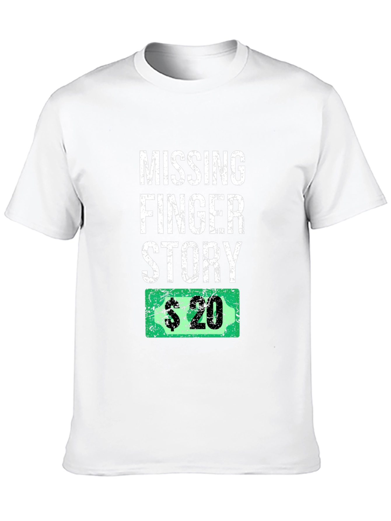 Missing Finger Story Funny Graphic T-Shirt