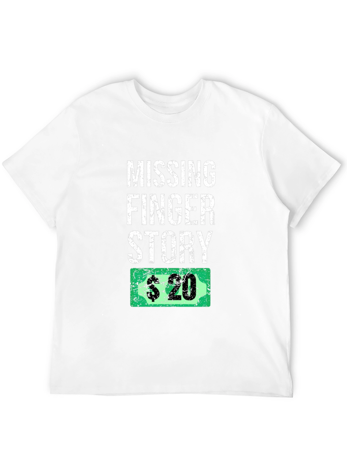 Missing Finger Story Funny Graphic T-Shirt