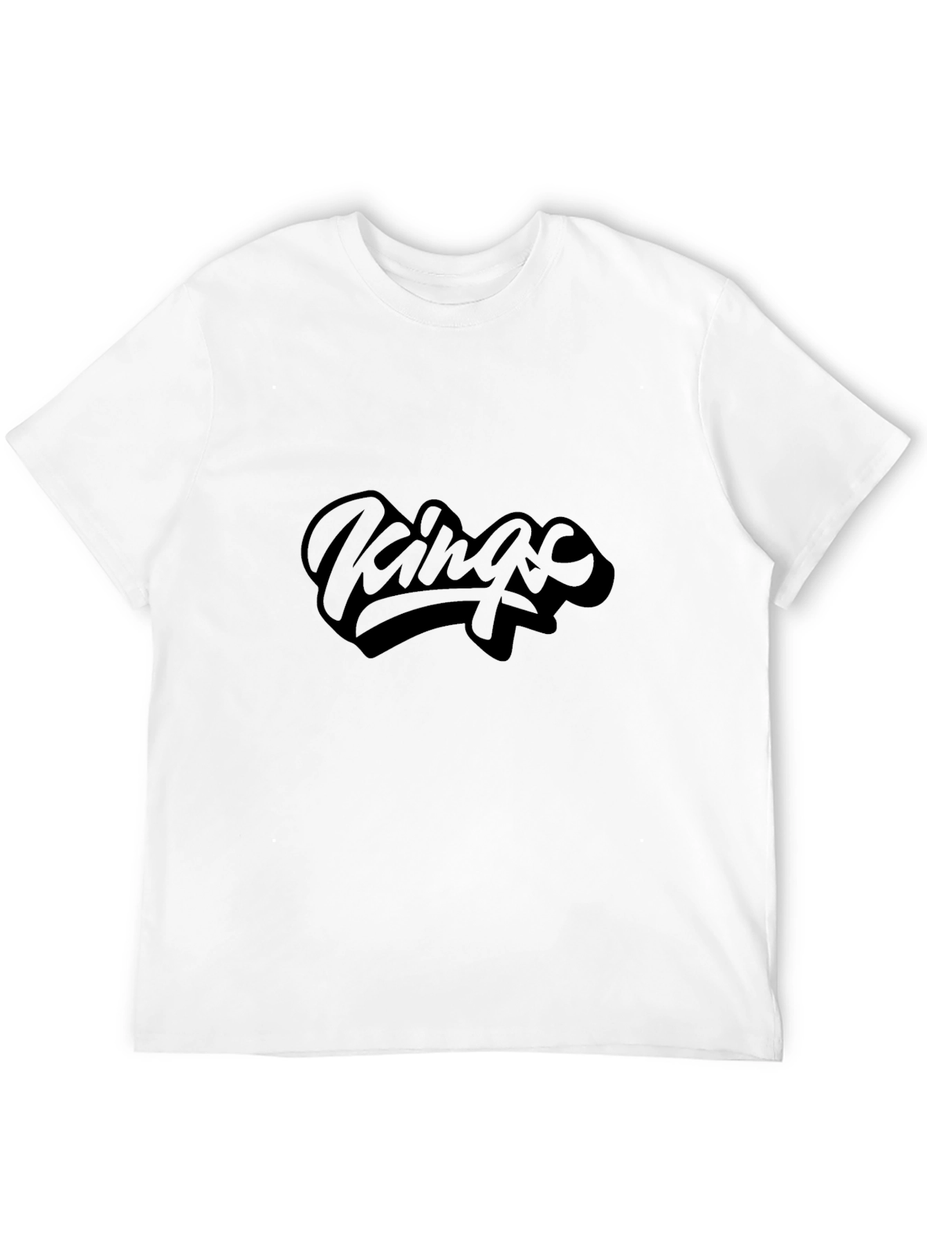 Kings Graphic Print Black T-Shirt