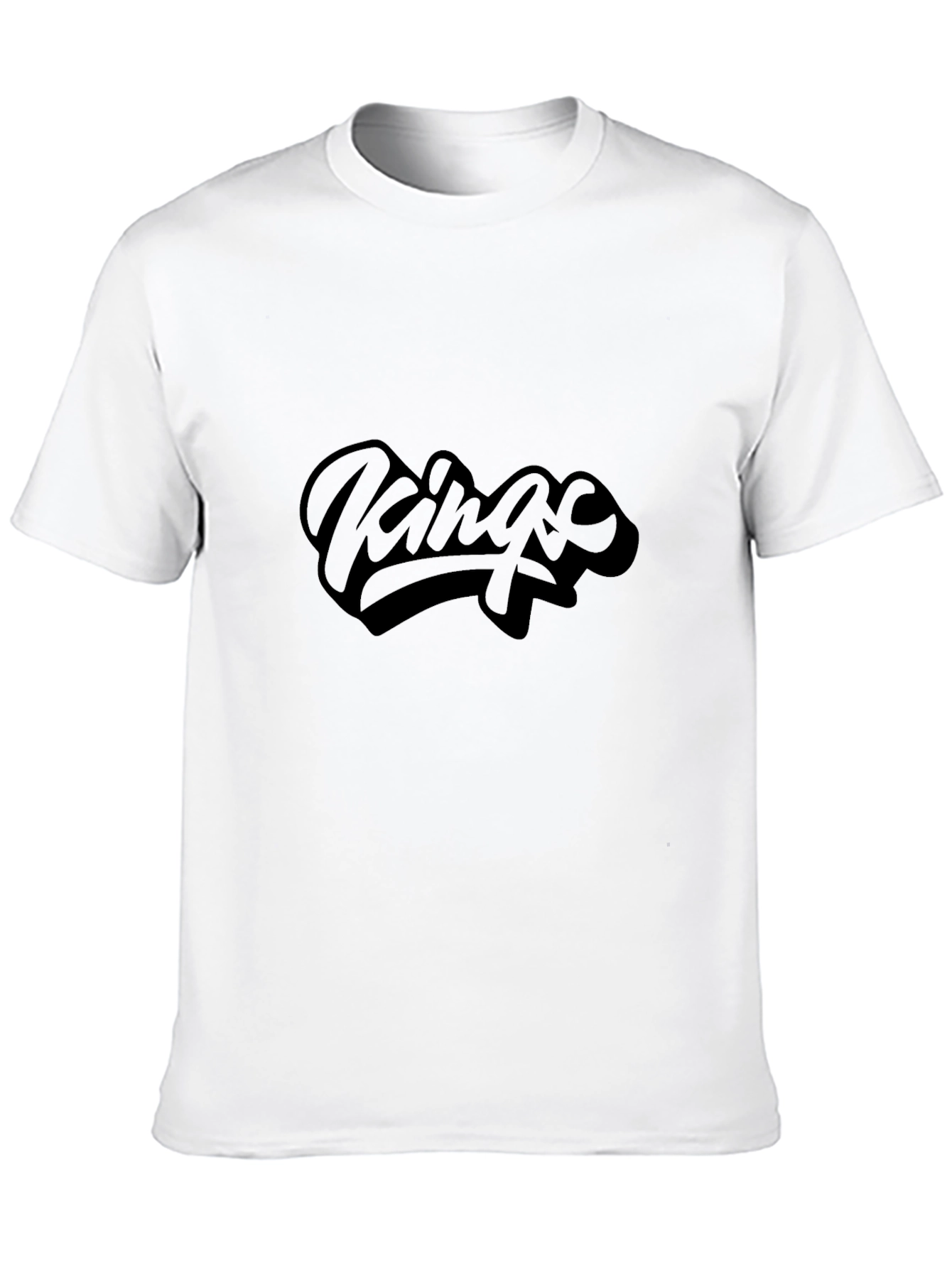 Kings Graphic Print Black T-Shirt