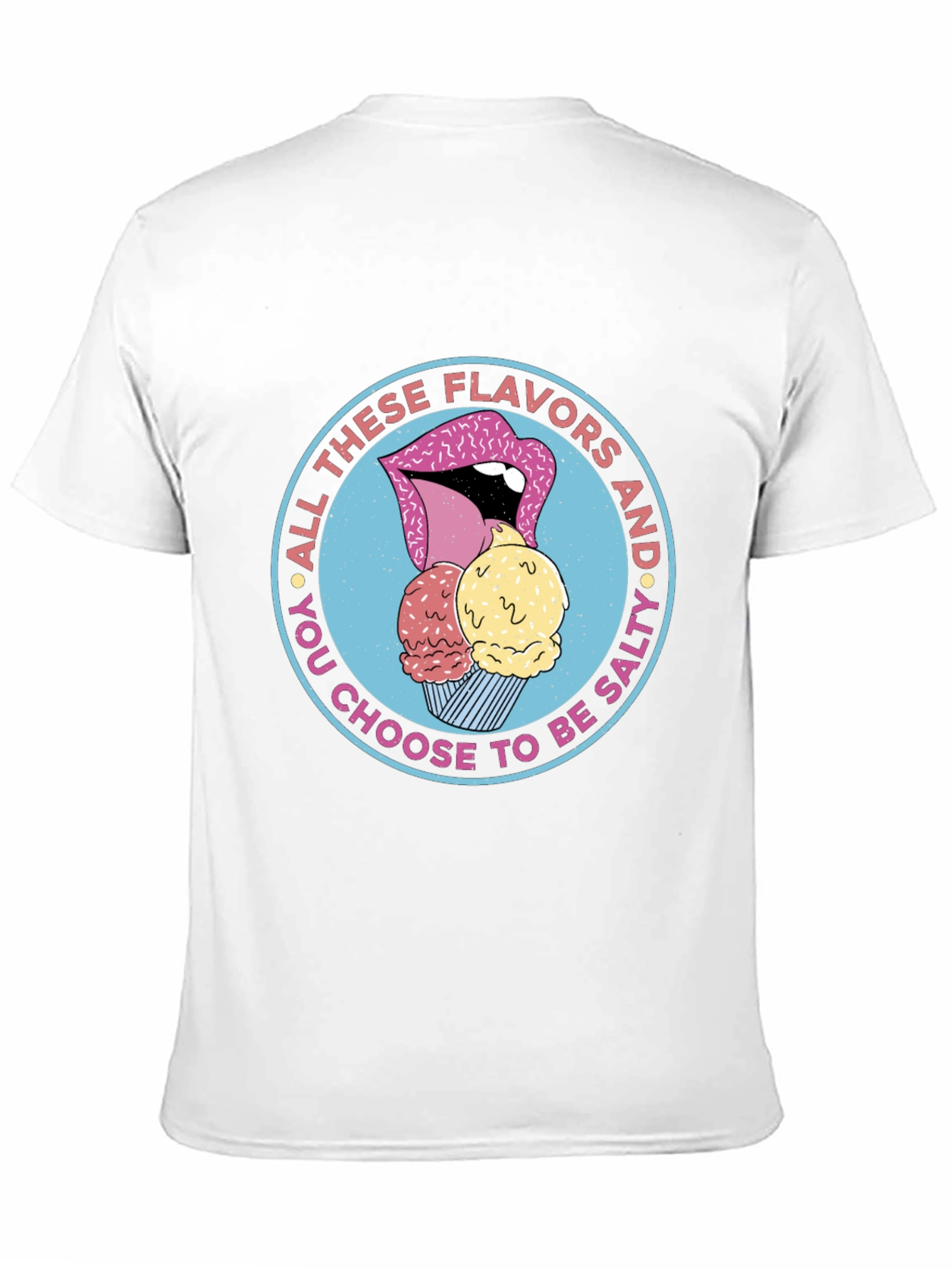 Funny Salty Ice Cream Graphic Tee