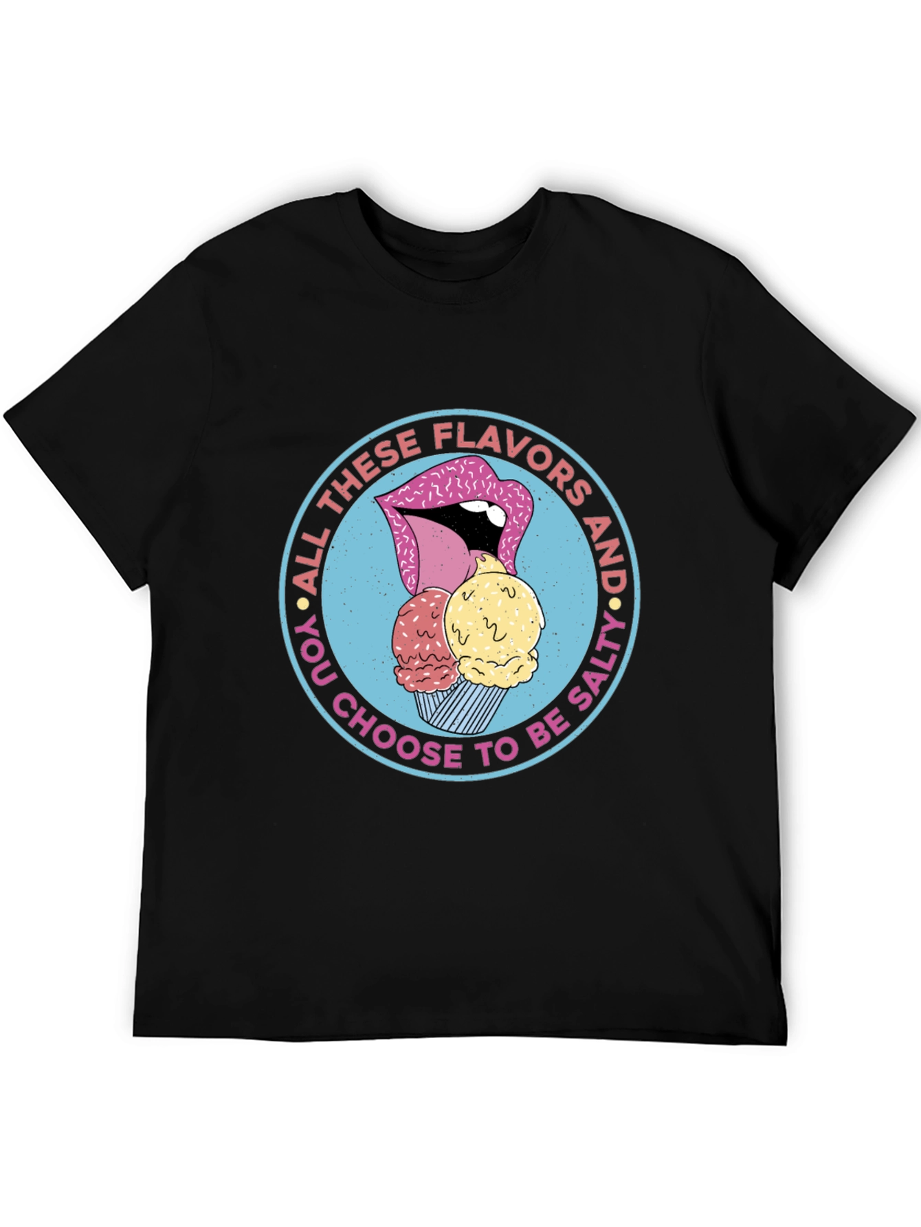 Funny Salty Ice Cream Graphic Tee