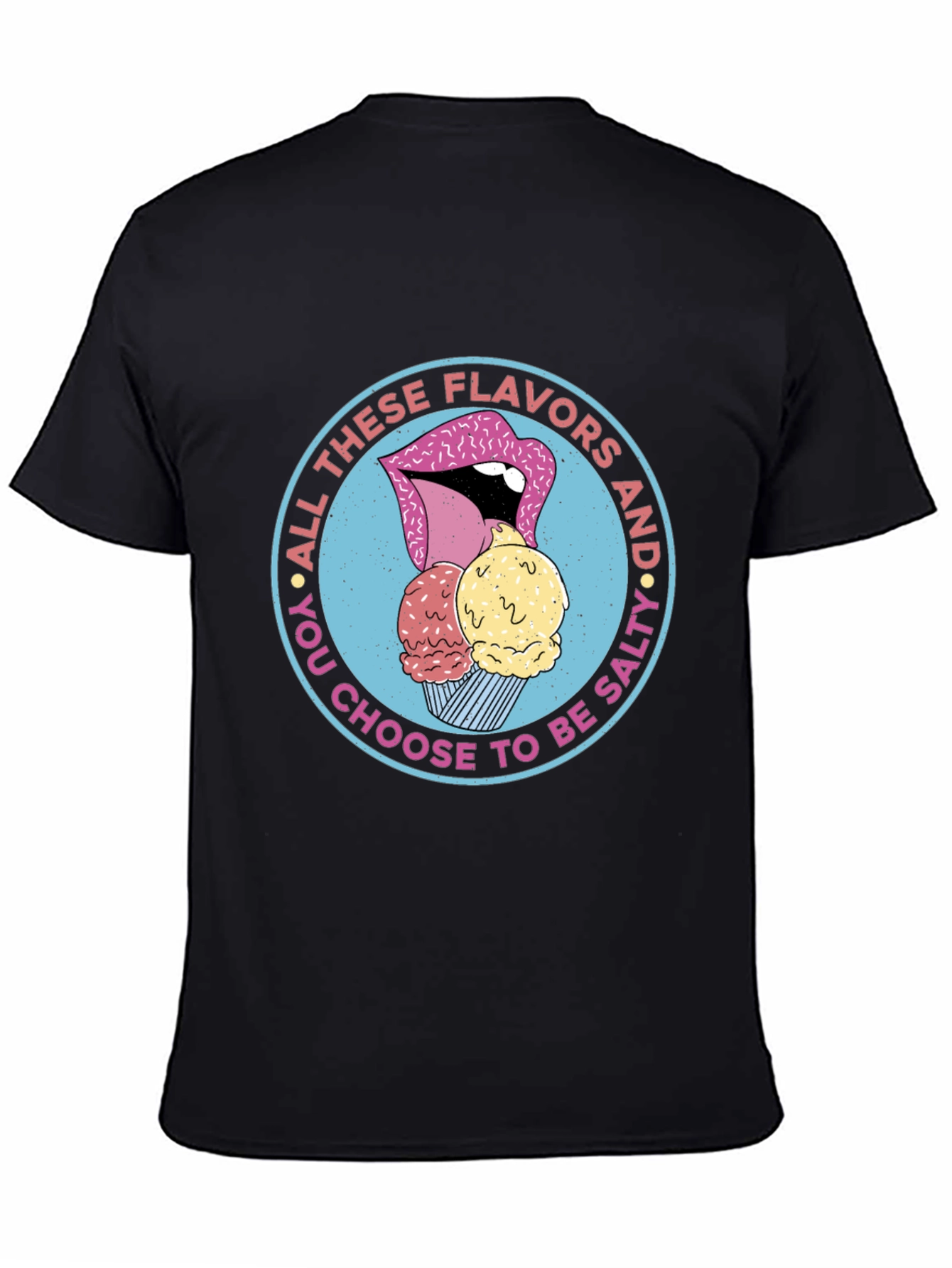 Funny Salty Ice Cream Graphic Tee