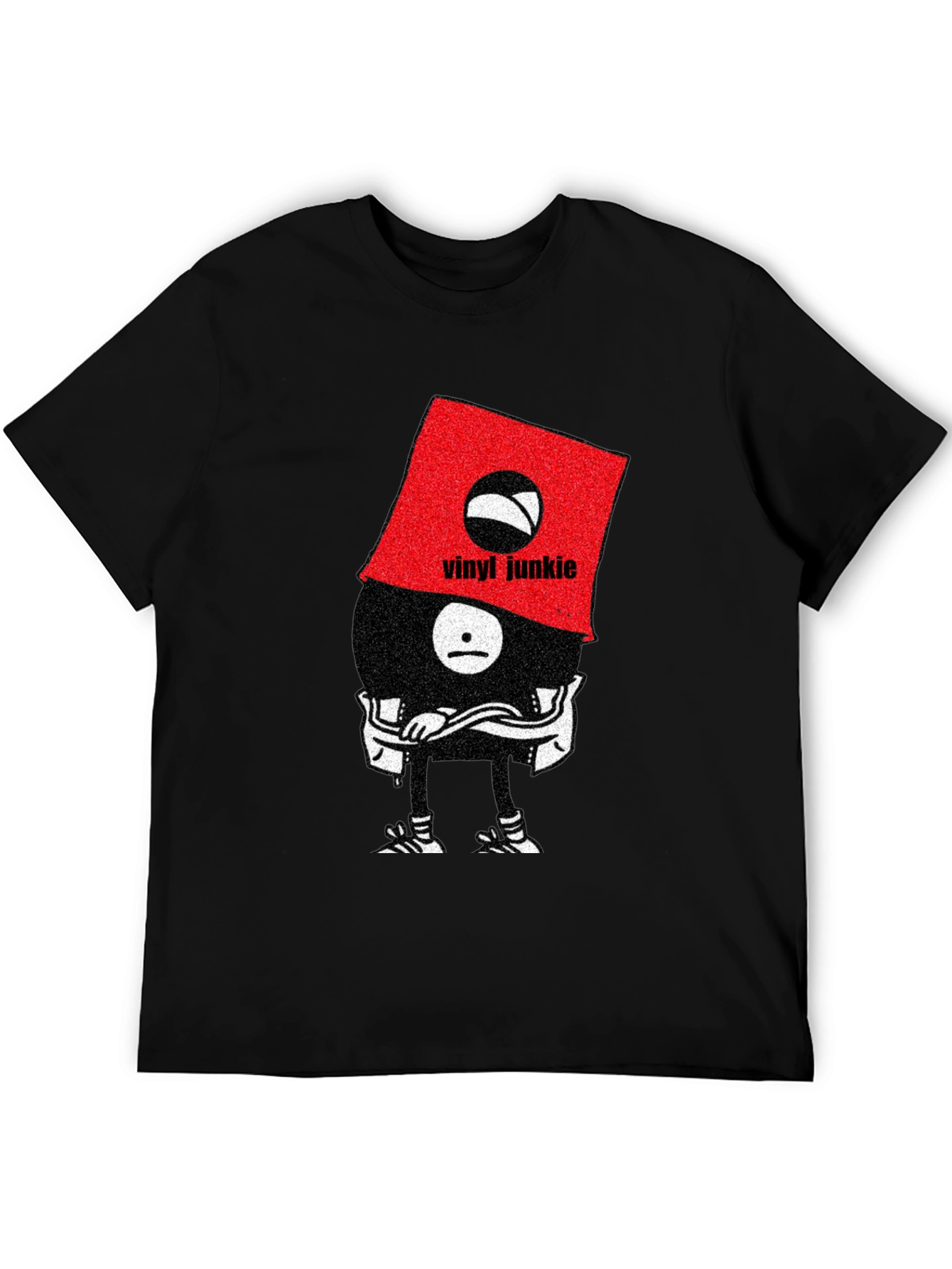 Vinyl Junkie Graphic Tee - Unique Music Lover T-Shirt