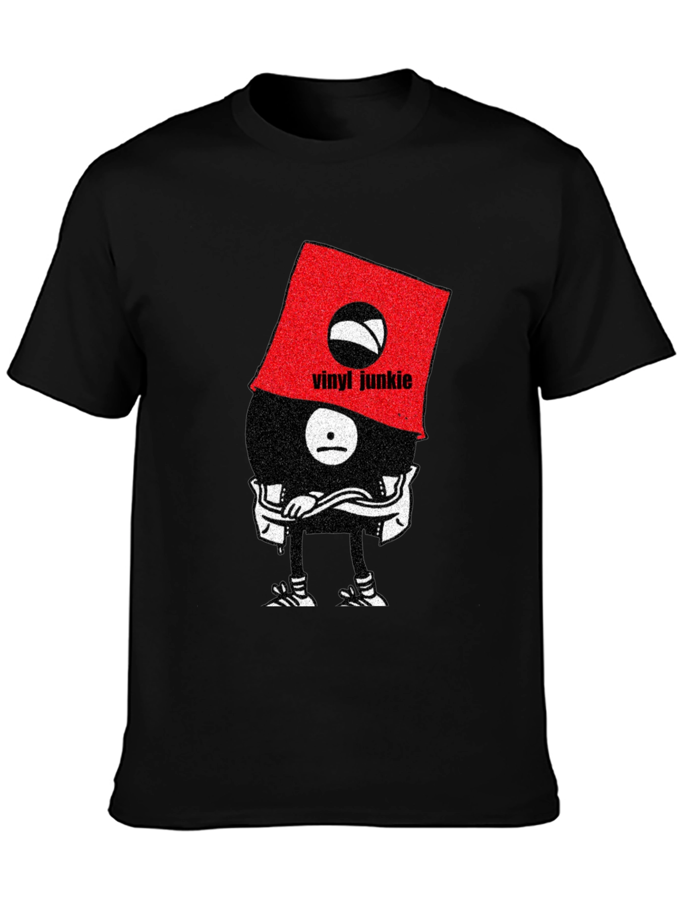 Vinyl Junkie Graphic Tee - Unique Music Lover T-Shirt